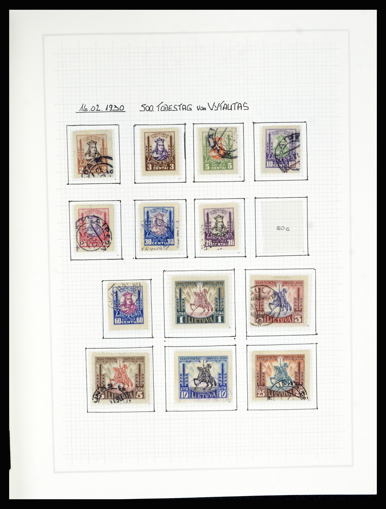 36538 035 - Postzegelverzameling 36538 Litouwen 1918-2019!