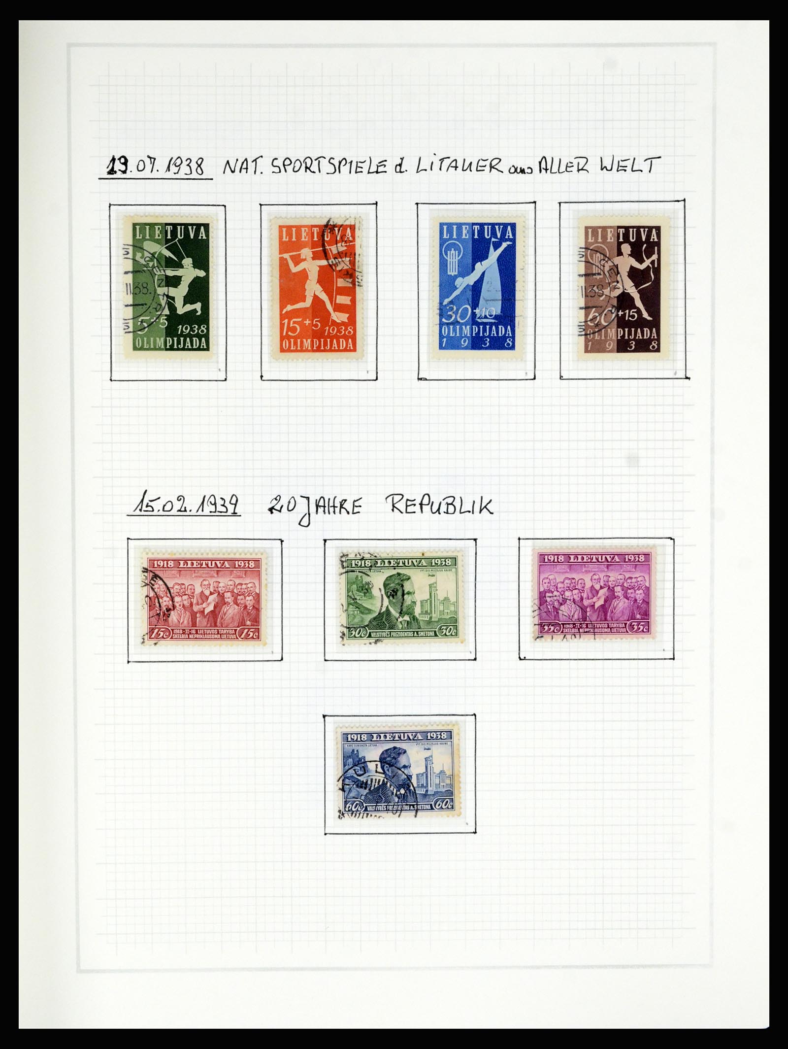 36538 059 - Stamp collection 36538 Lithuania 1918-2019!