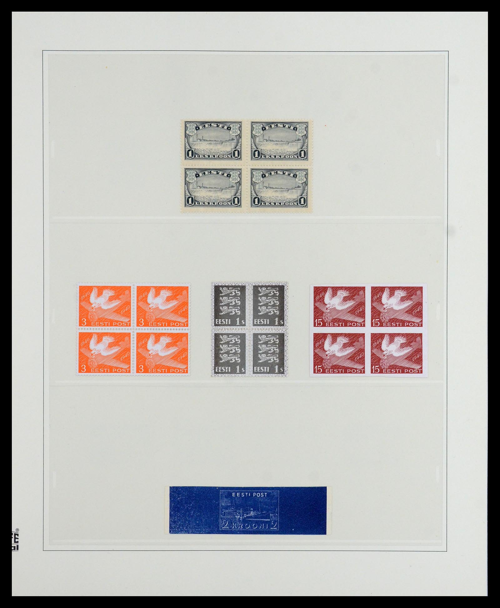 36539 001 - Postzegelverzameling 36539 Estland 1918-1940.