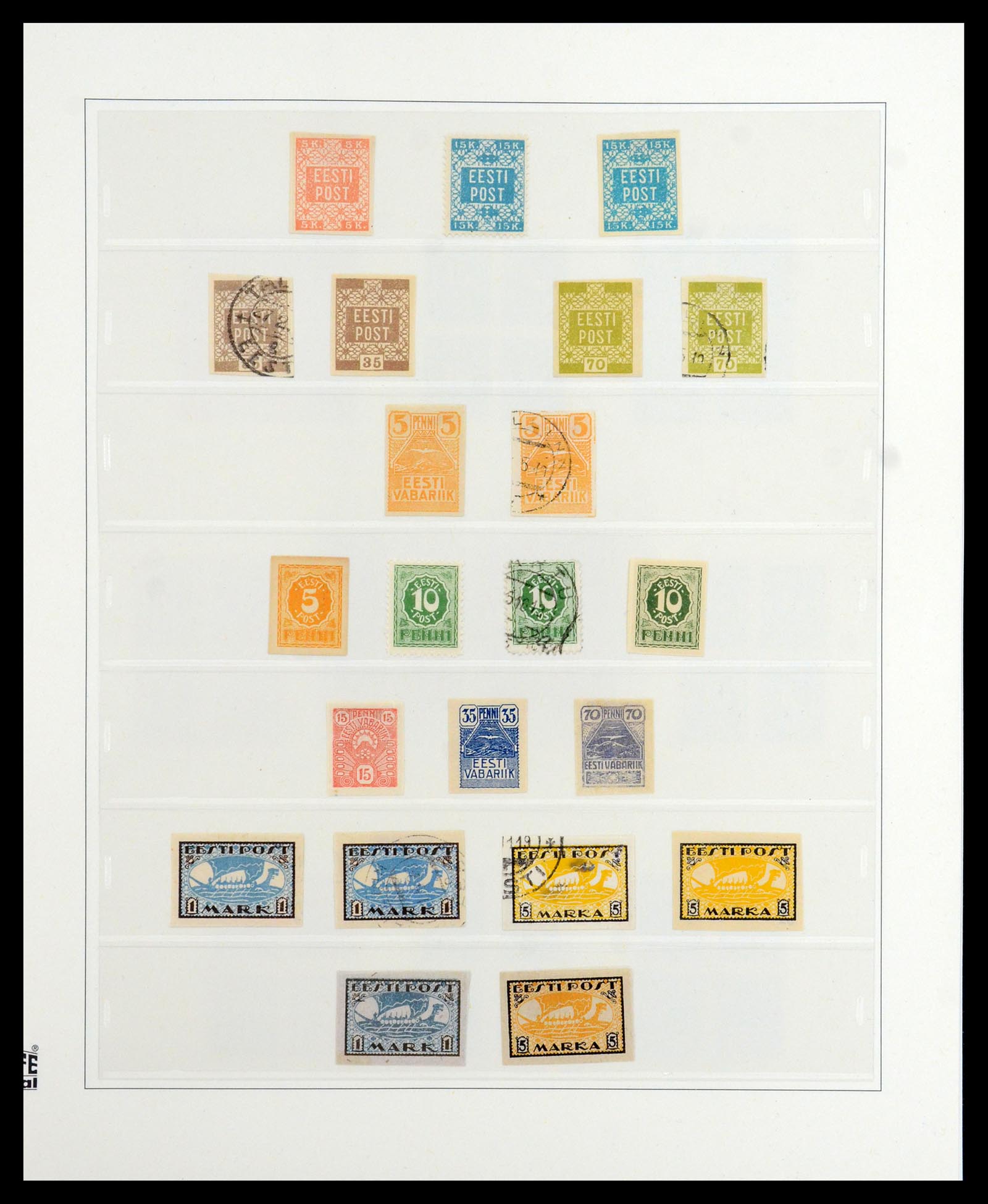 36539 002 - Postzegelverzameling 36539 Estland 1918-1940.