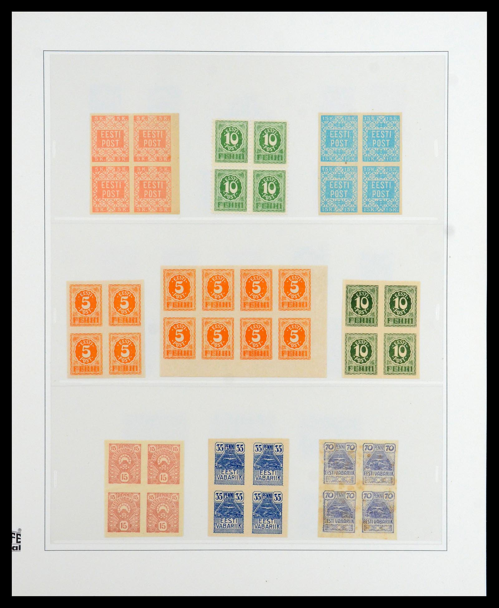 36539 003 - Postzegelverzameling 36539 Estland 1918-1940.