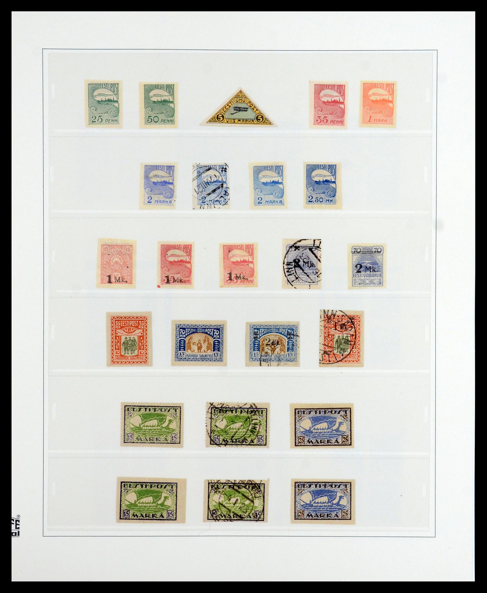 36539 004 - Postzegelverzameling 36539 Estland 1918-1940.