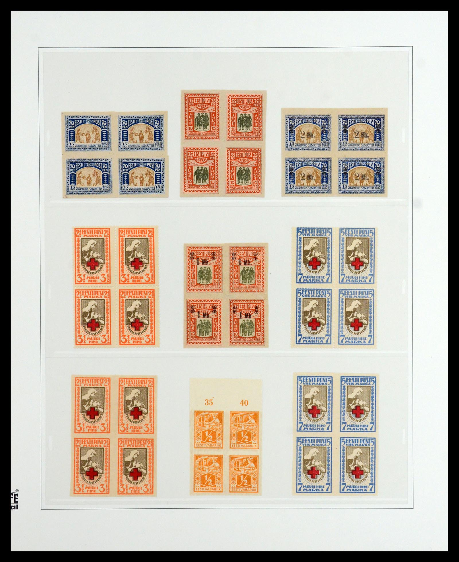 36539 006 - Postzegelverzameling 36539 Estland 1918-1940.