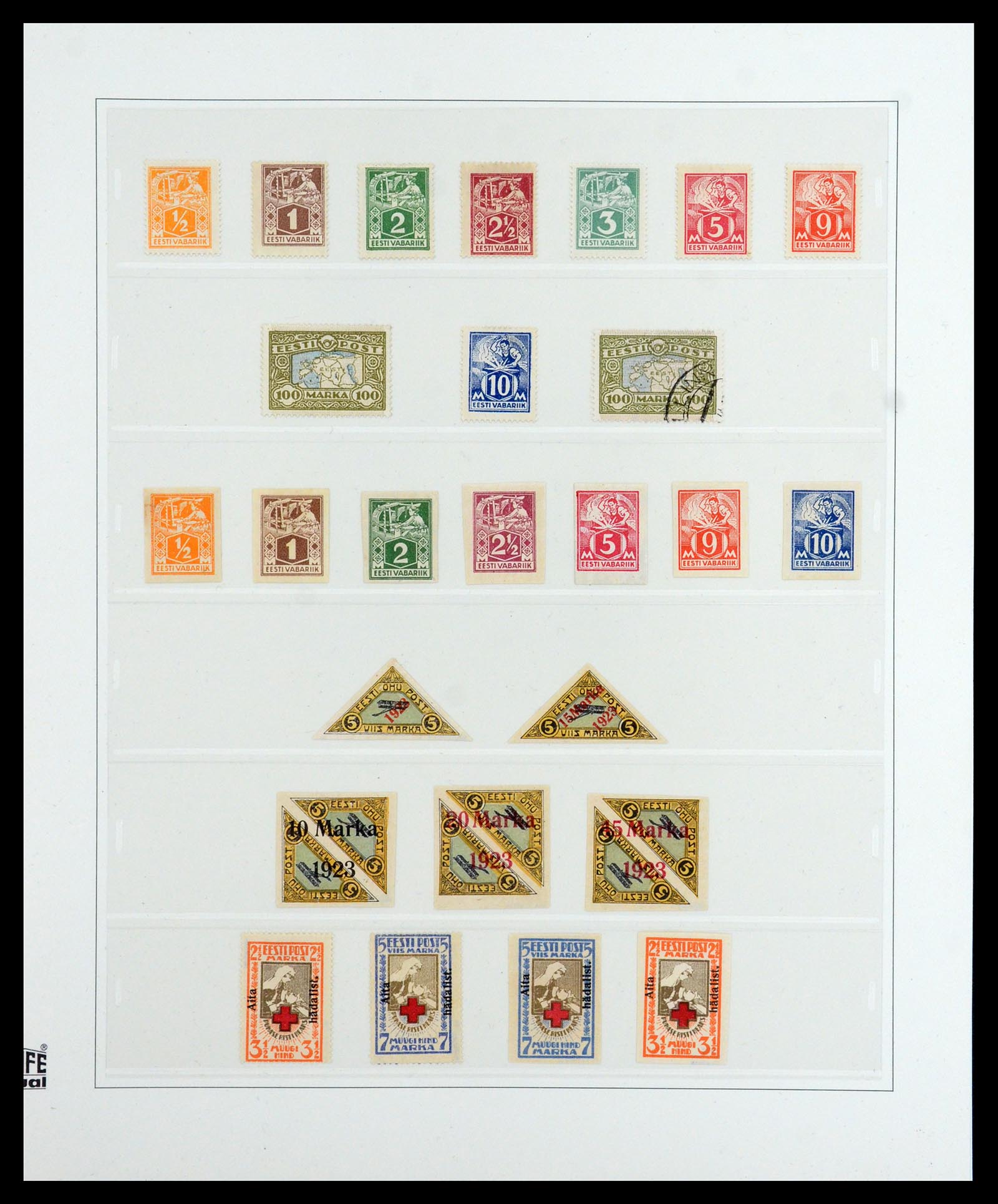 36539 007 - Postzegelverzameling 36539 Estland 1918-1940.