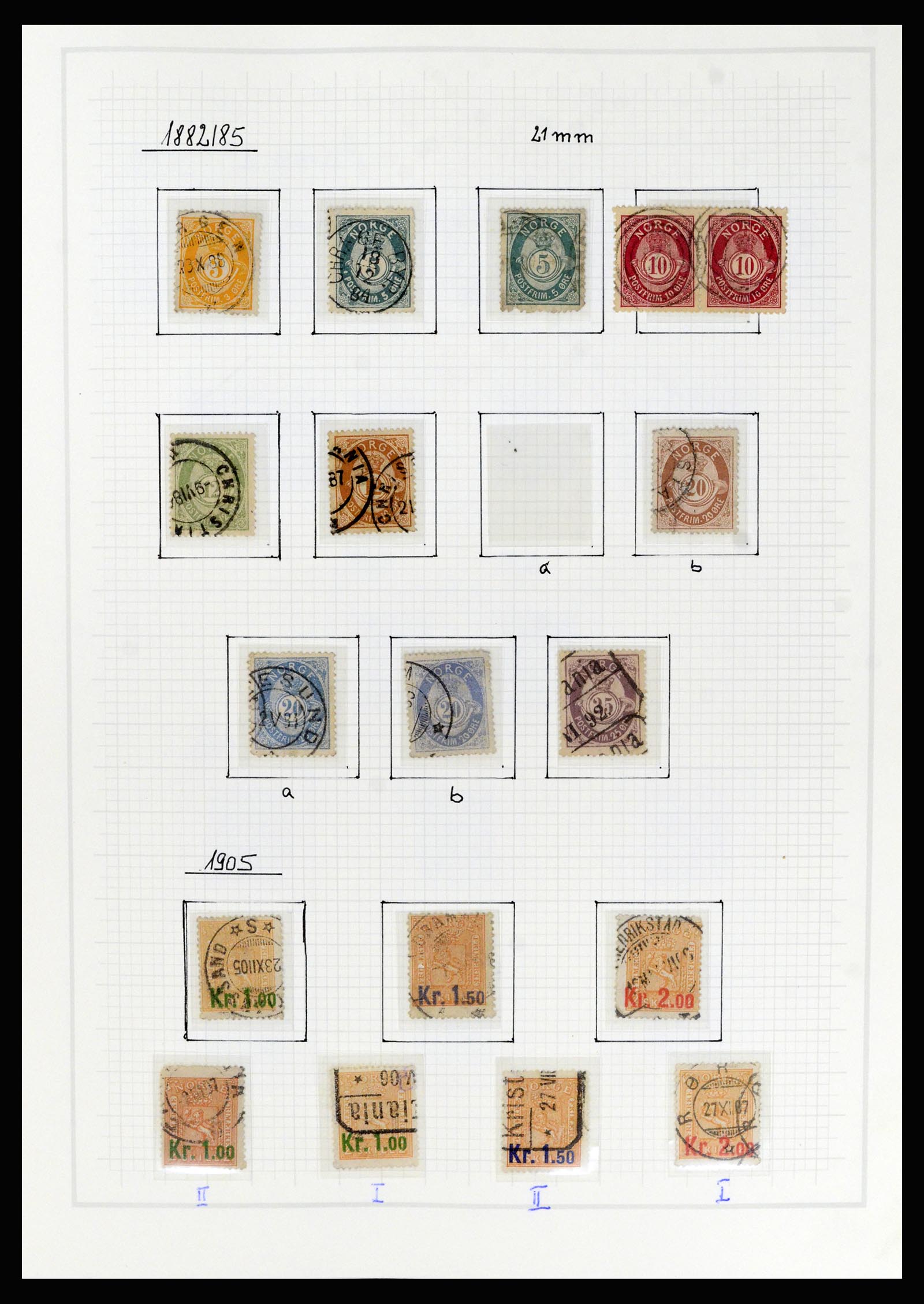 36540 004 - Postzegelverzameling 36540 Noorwegen 1855-2019!