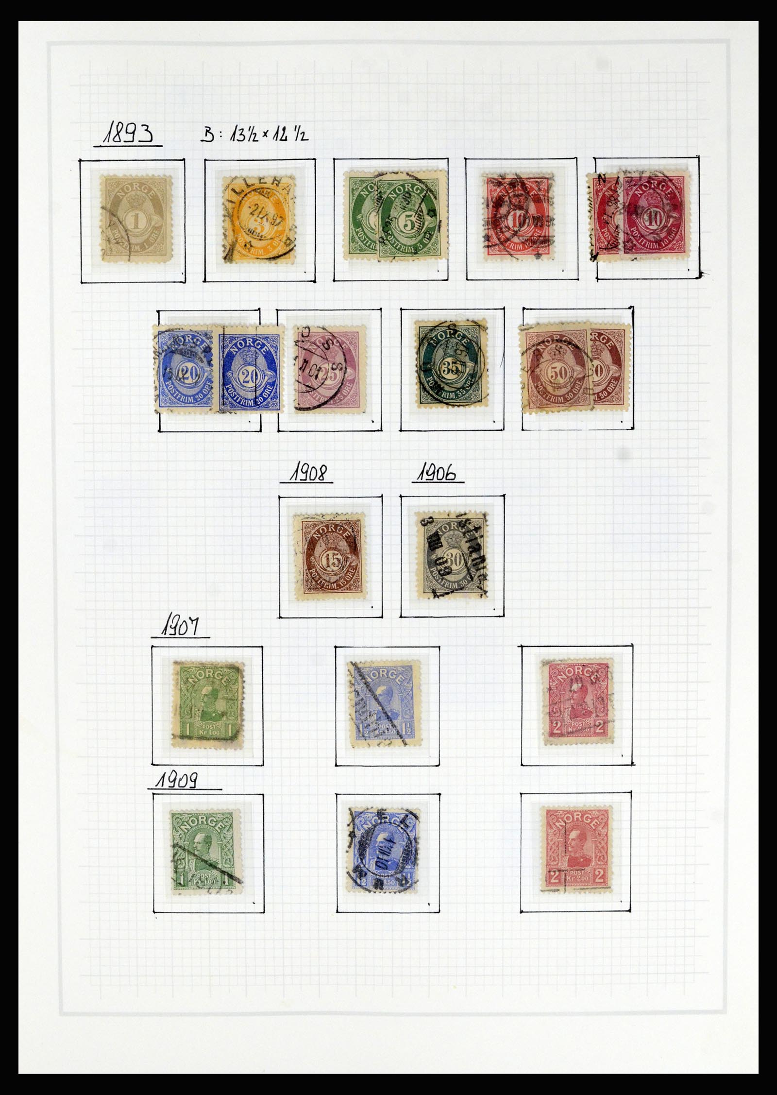 36540 005 - Postzegelverzameling 36540 Noorwegen 1855-2019!