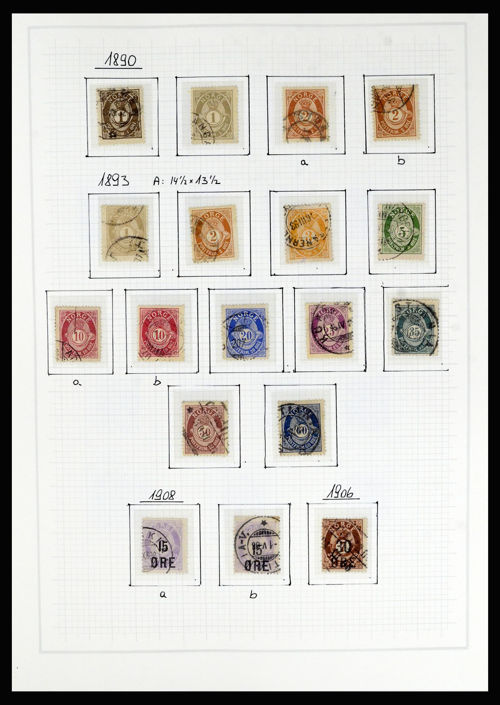 36540 006 - Postzegelverzameling 36540 Noorwegen 1855-2019!