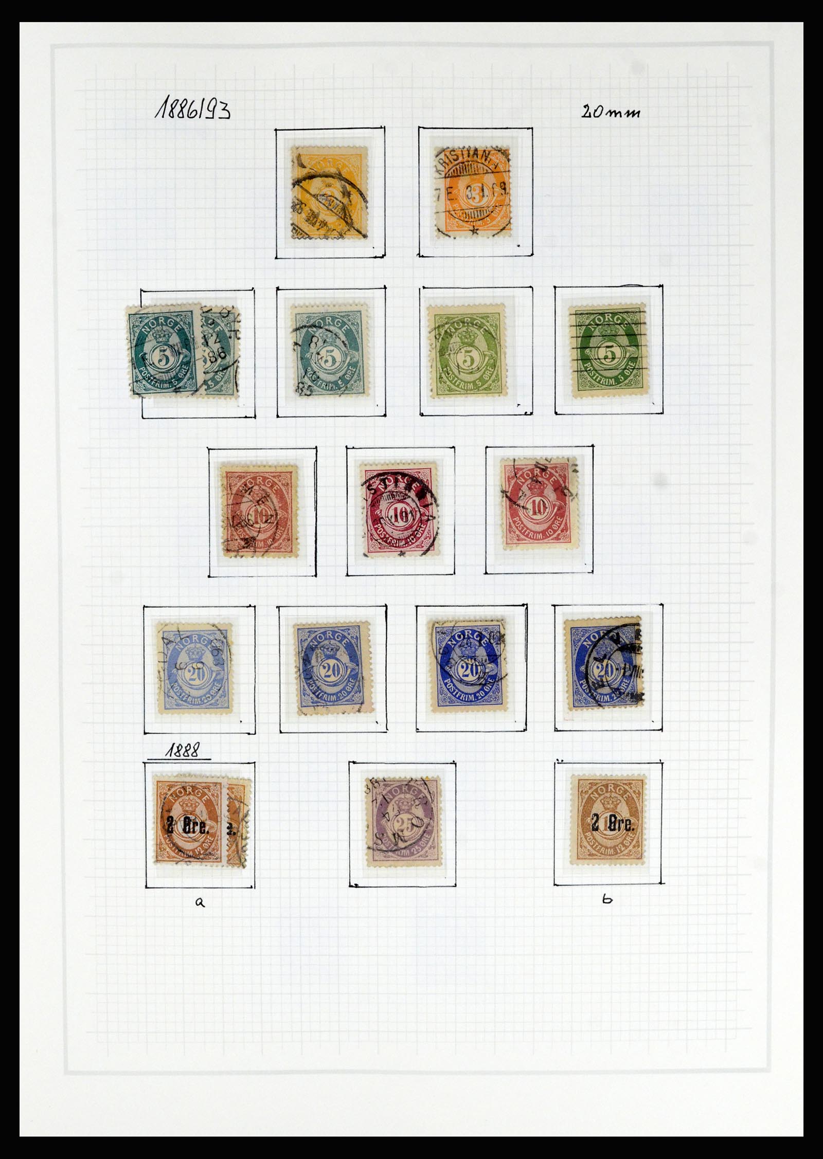 36540 007 - Postzegelverzameling 36540 Noorwegen 1855-2019!