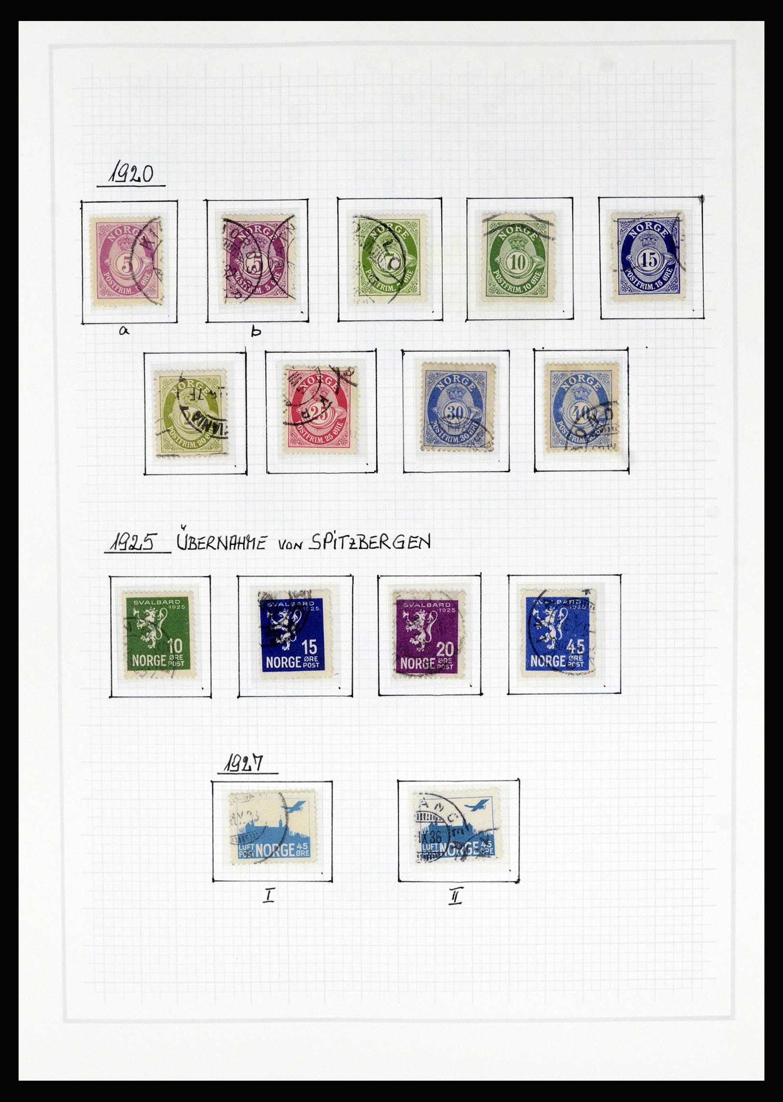36540 010 - Postzegelverzameling 36540 Noorwegen 1855-2019!