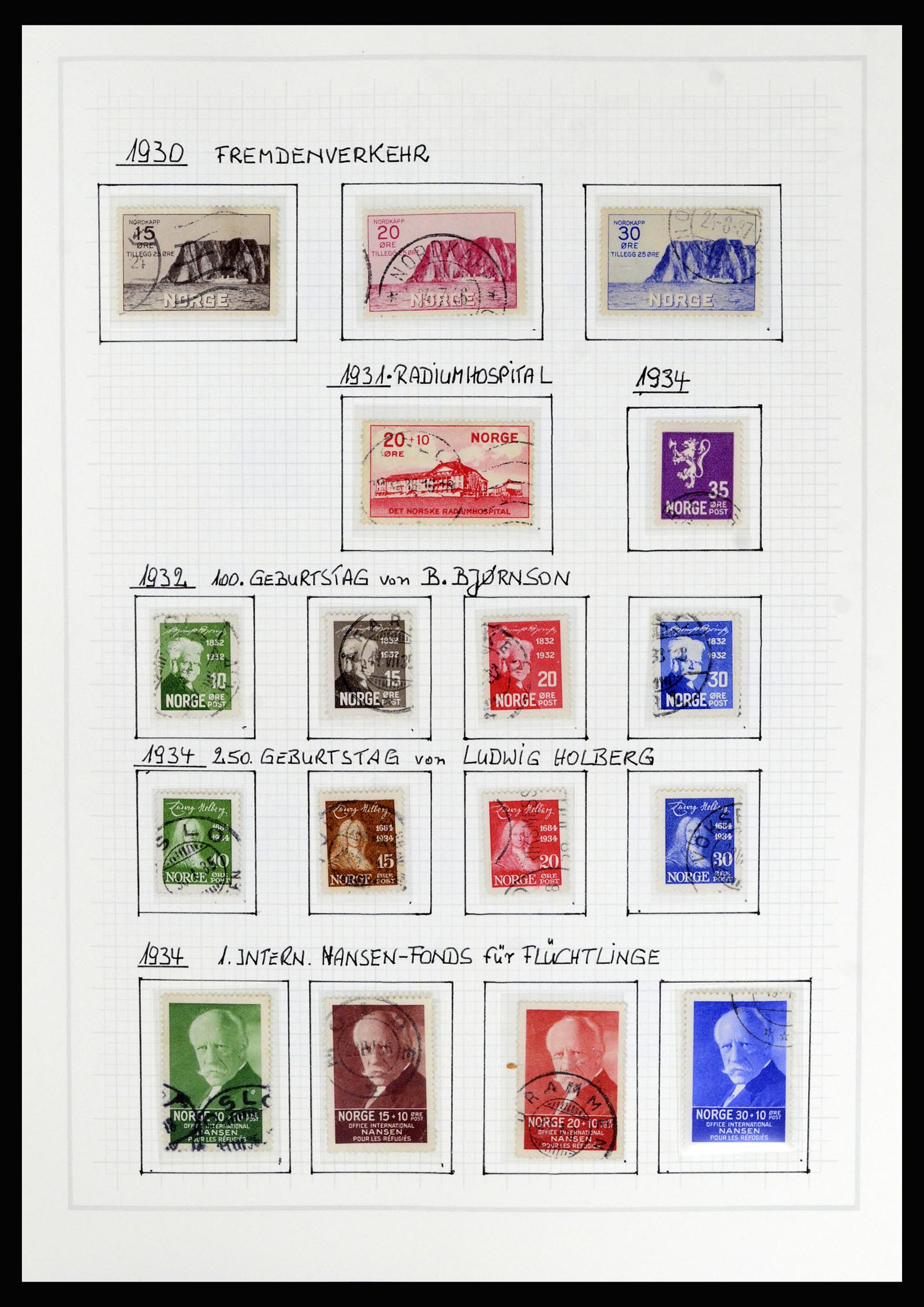 36540 013 - Postzegelverzameling 36540 Noorwegen 1855-2019!