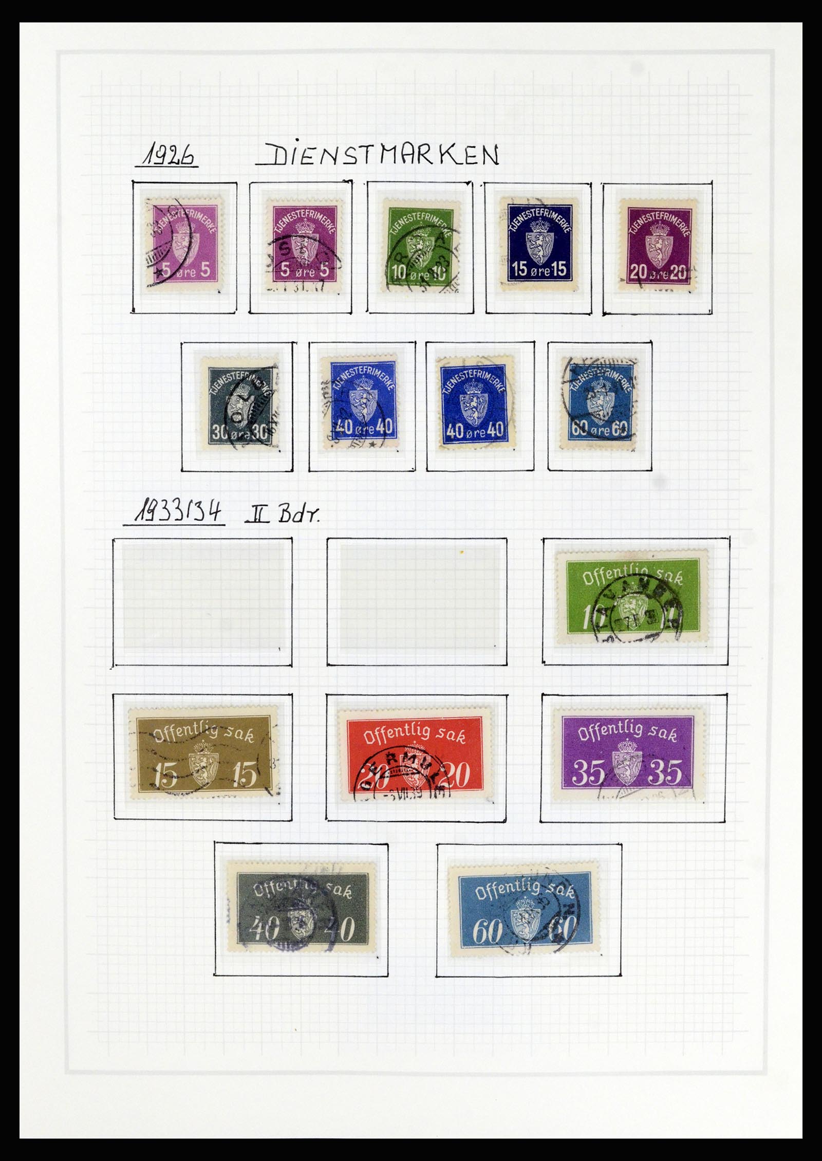 36540 014 - Postzegelverzameling 36540 Noorwegen 1855-2019!
