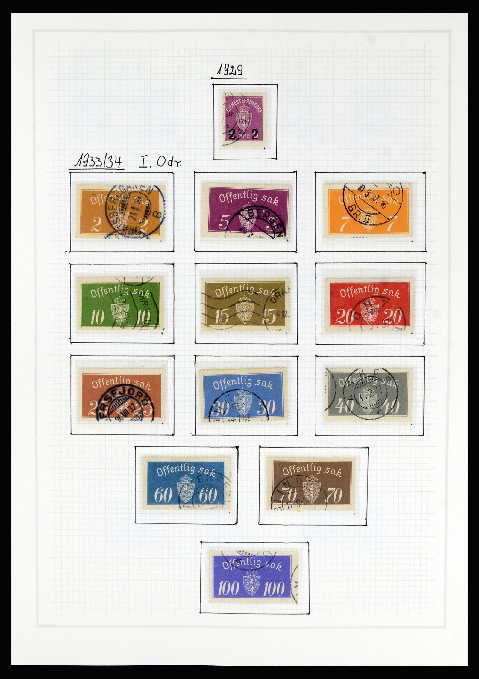 36540 015 - Postzegelverzameling 36540 Noorwegen 1855-2019!