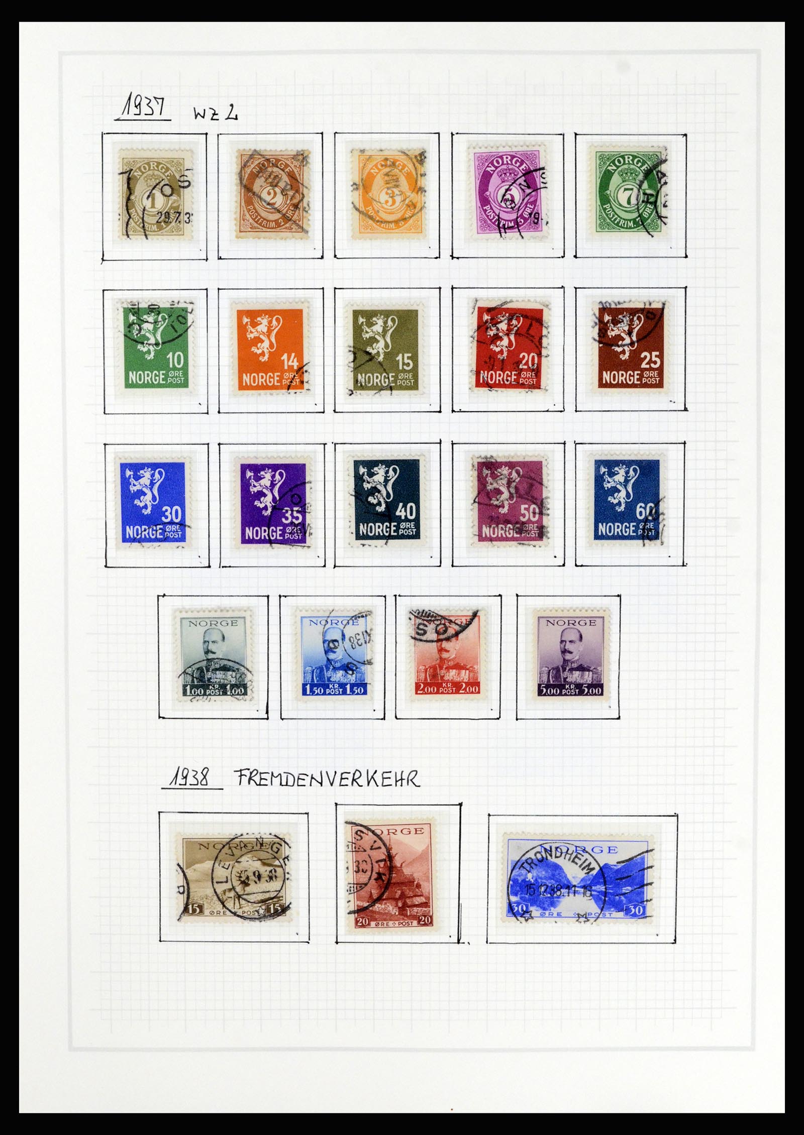36540 016 - Postzegelverzameling 36540 Noorwegen 1855-2019!