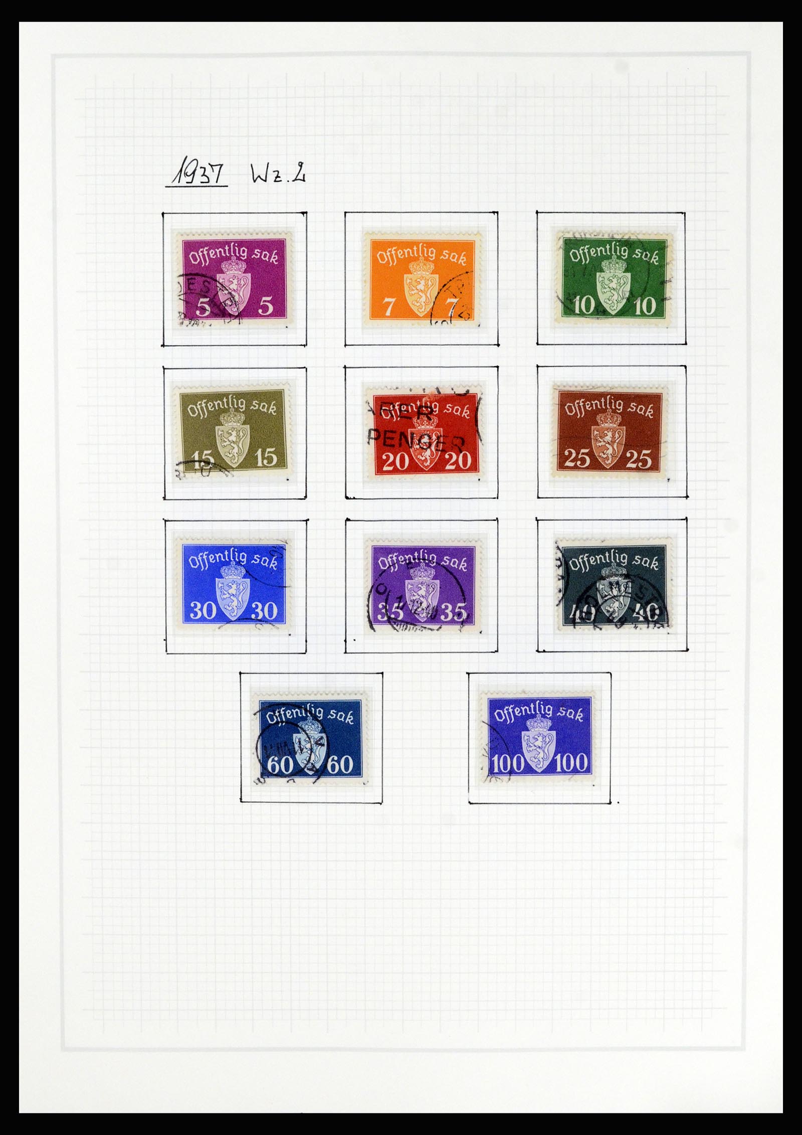 36540 017 - Postzegelverzameling 36540 Noorwegen 1855-2019!