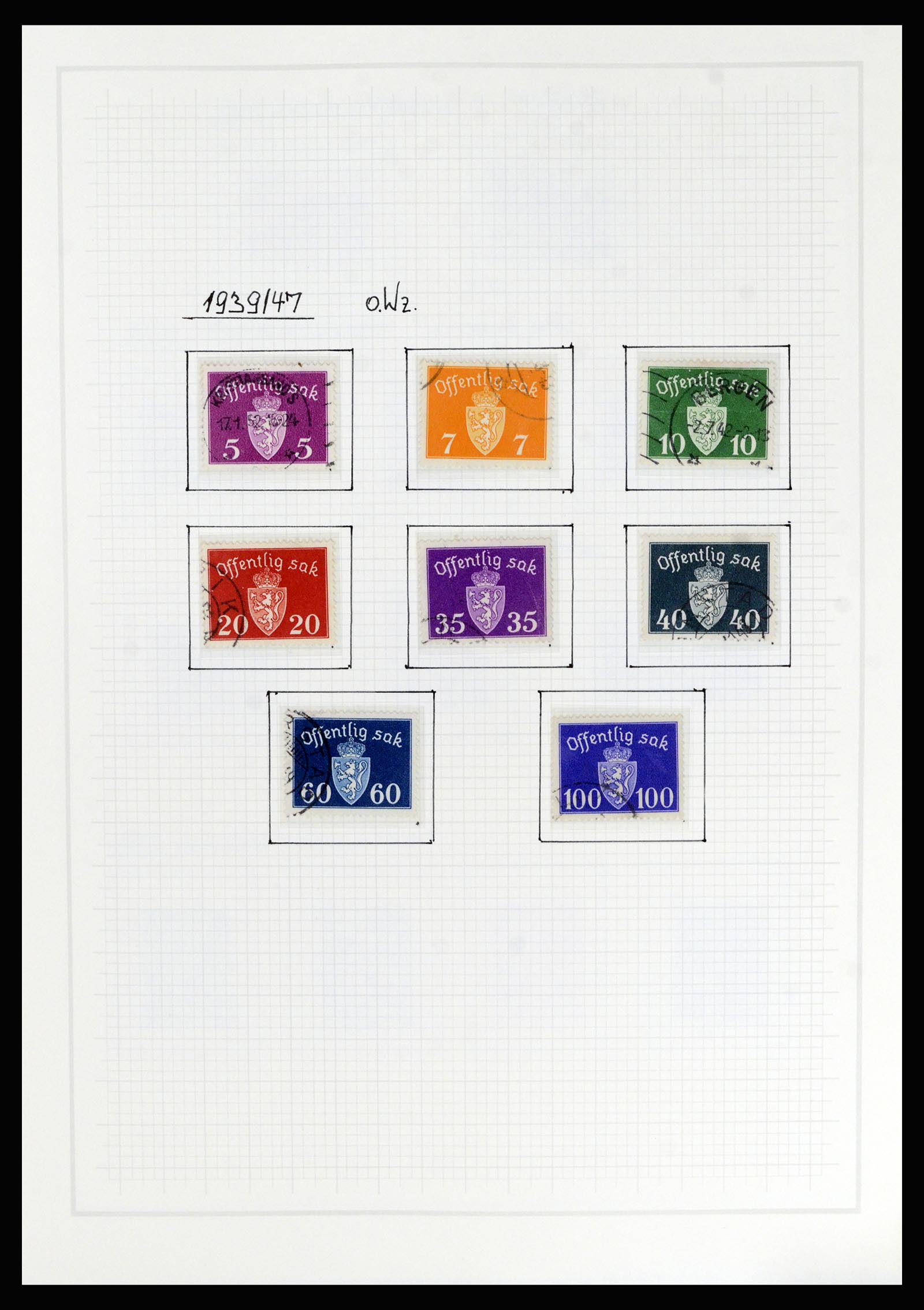 36540 018 - Postzegelverzameling 36540 Noorwegen 1855-2019!