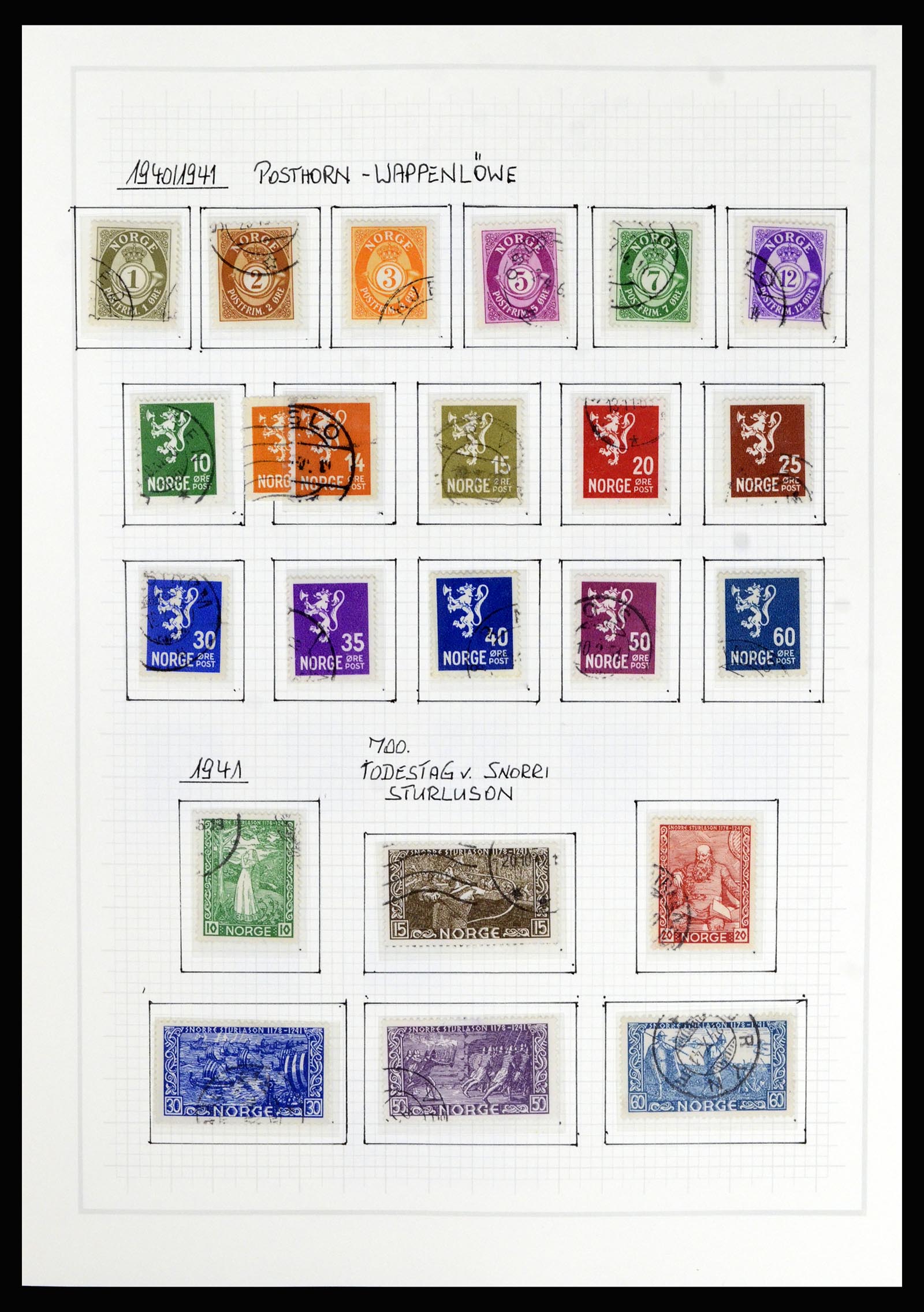36540 021 - Postzegelverzameling 36540 Noorwegen 1855-2019!
