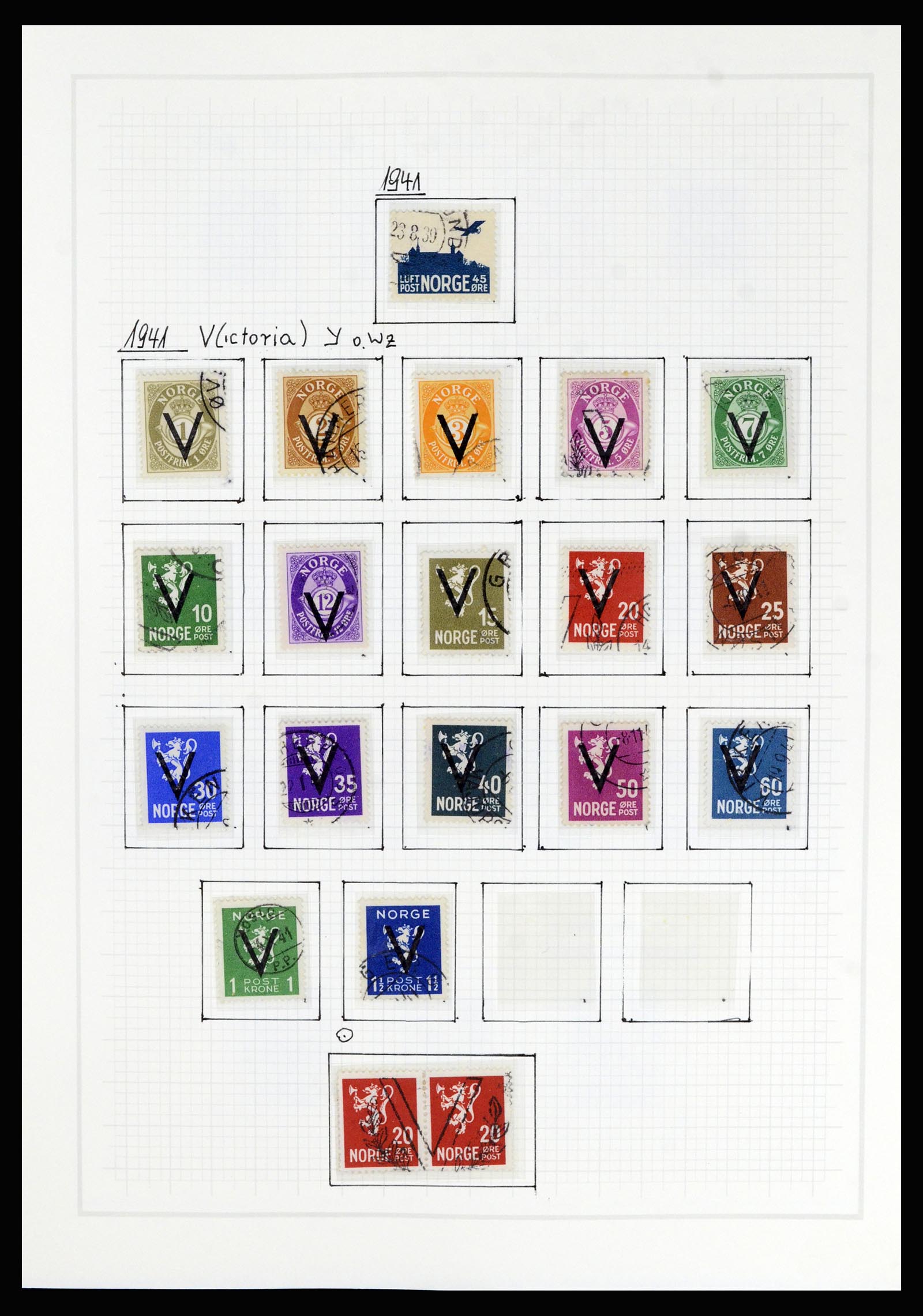 36540 022 - Postzegelverzameling 36540 Noorwegen 1855-2019!