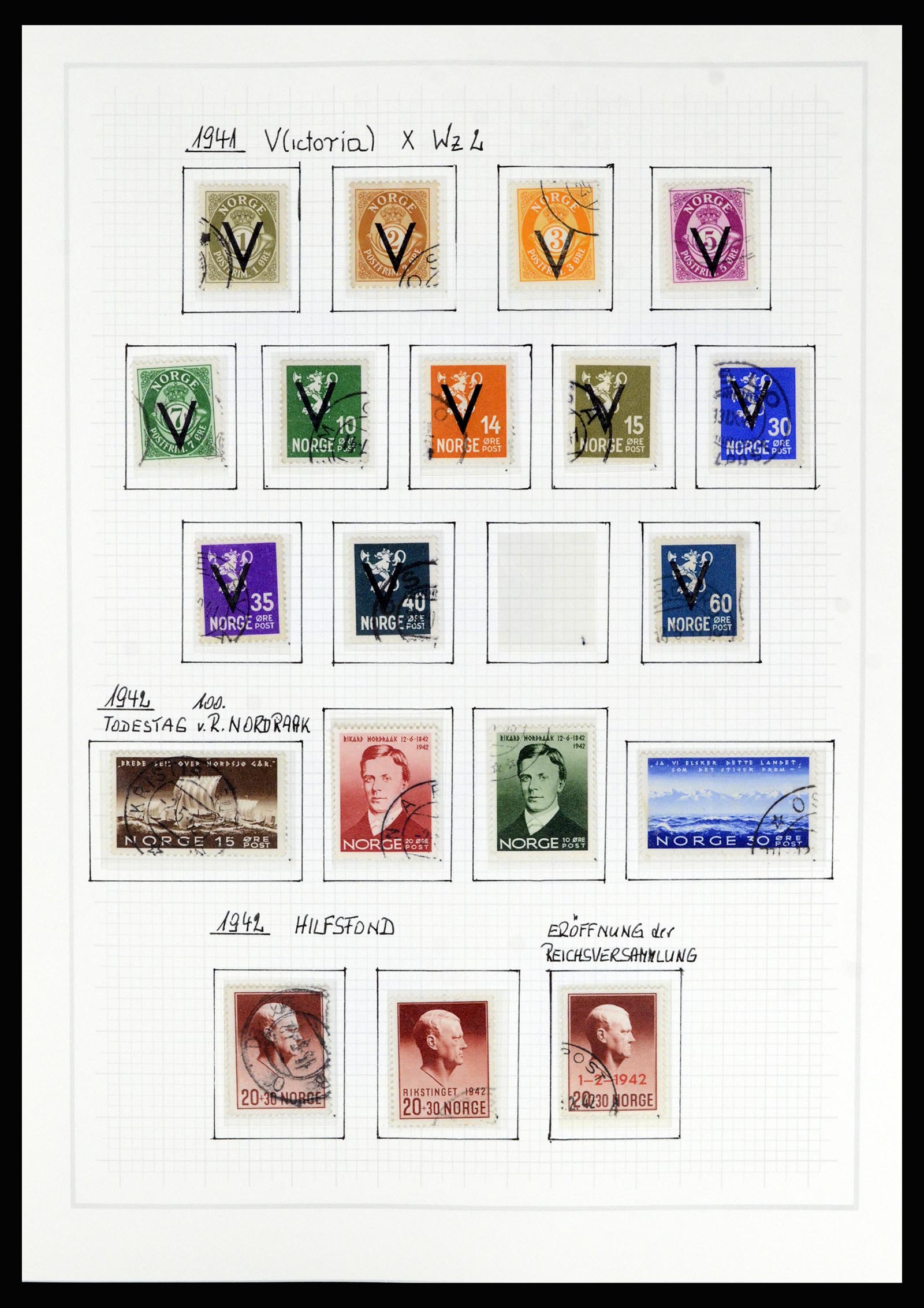 36540 023 - Postzegelverzameling 36540 Noorwegen 1855-2019!