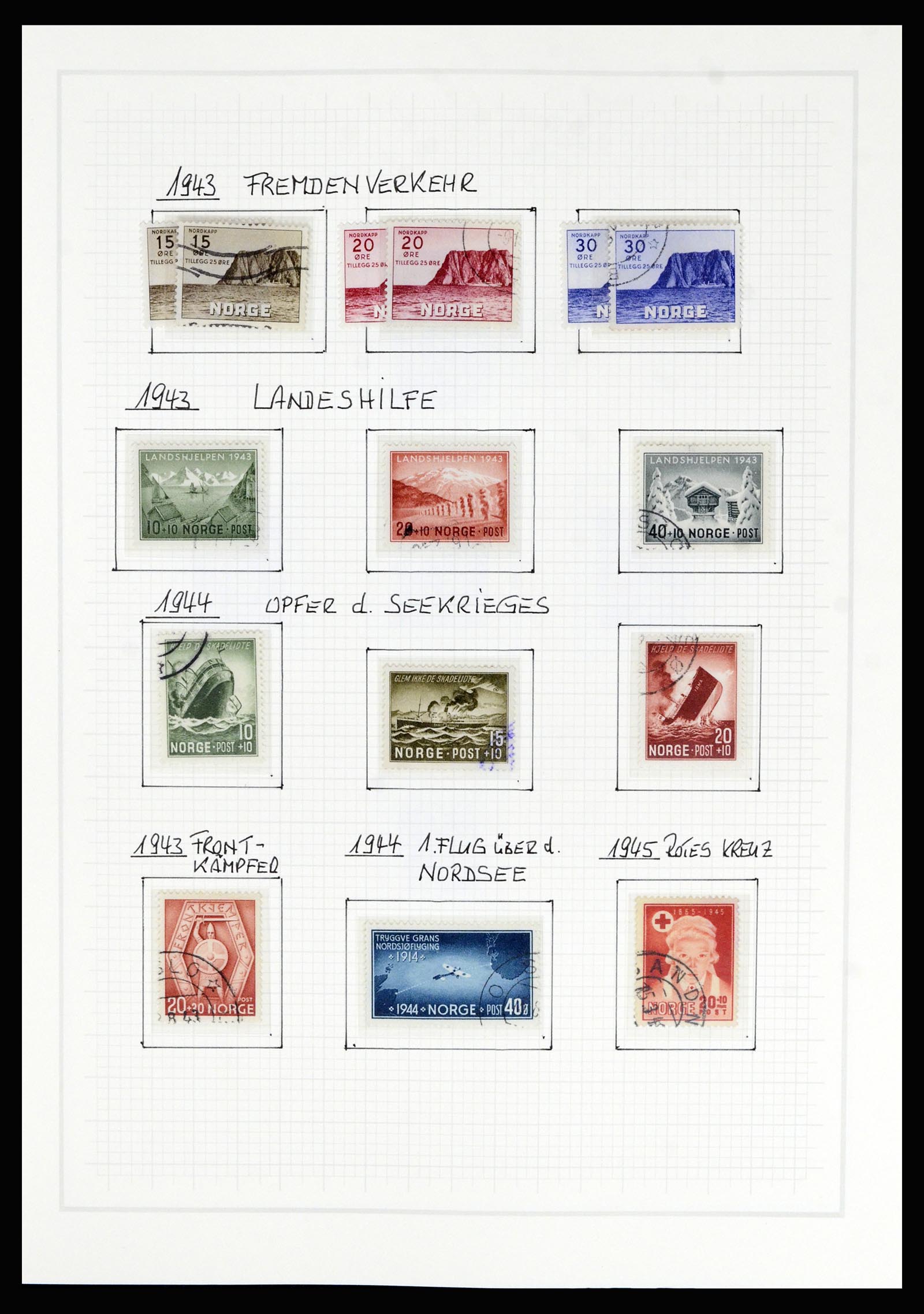 36540 026 - Postzegelverzameling 36540 Noorwegen 1855-2019!