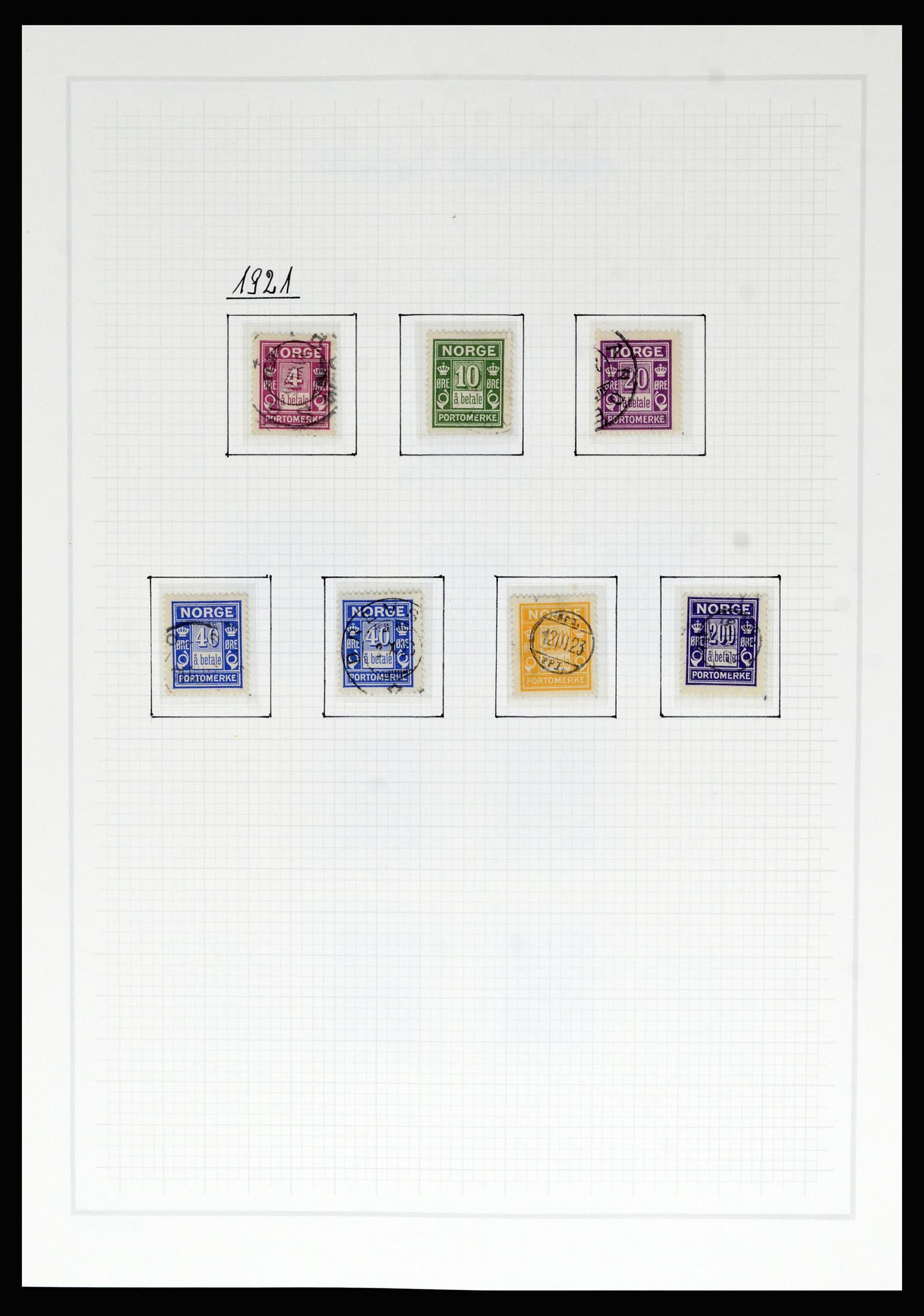 36540 030 - Postzegelverzameling 36540 Noorwegen 1855-2019!