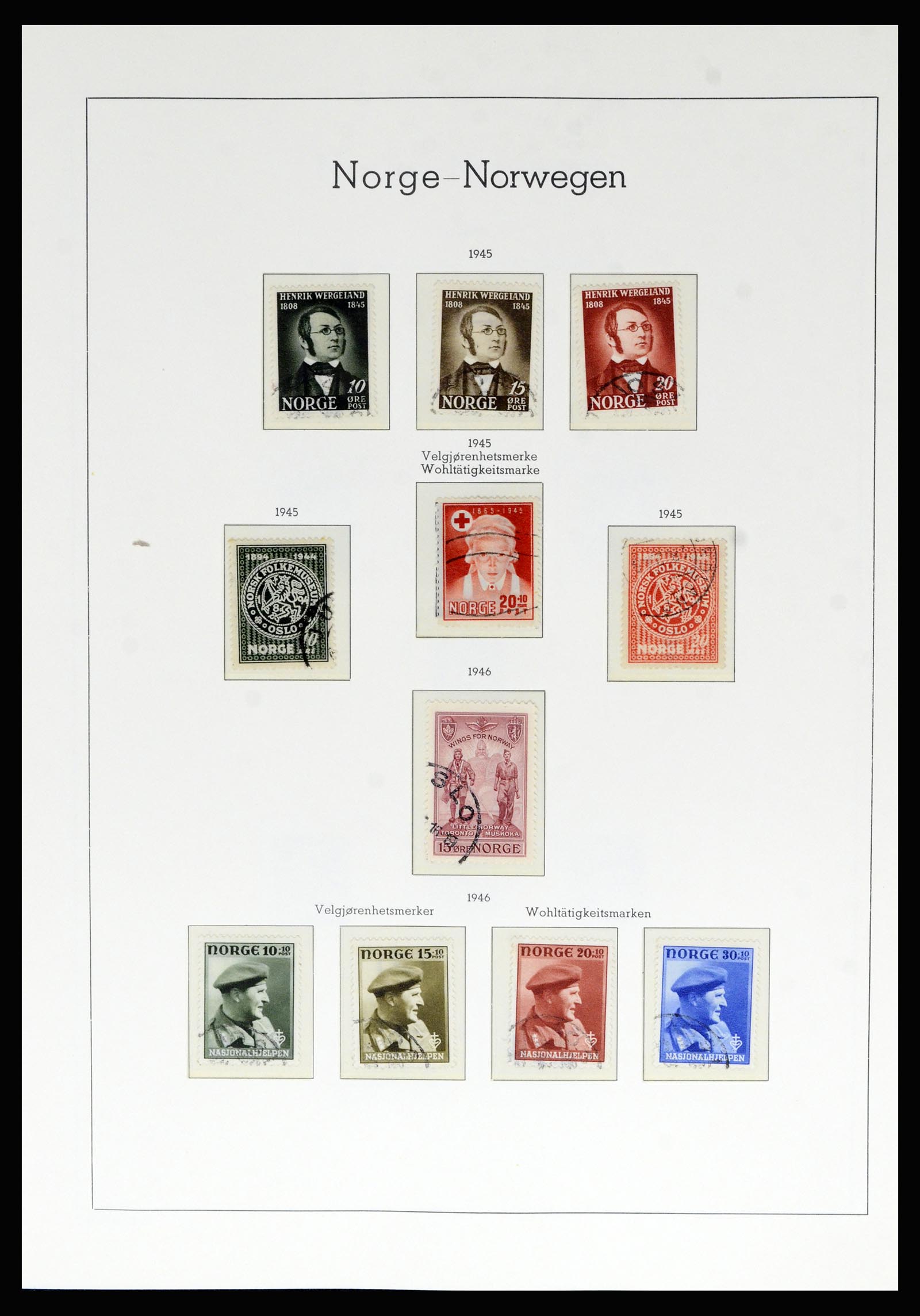36540 032 - Postzegelverzameling 36540 Noorwegen 1855-2019!