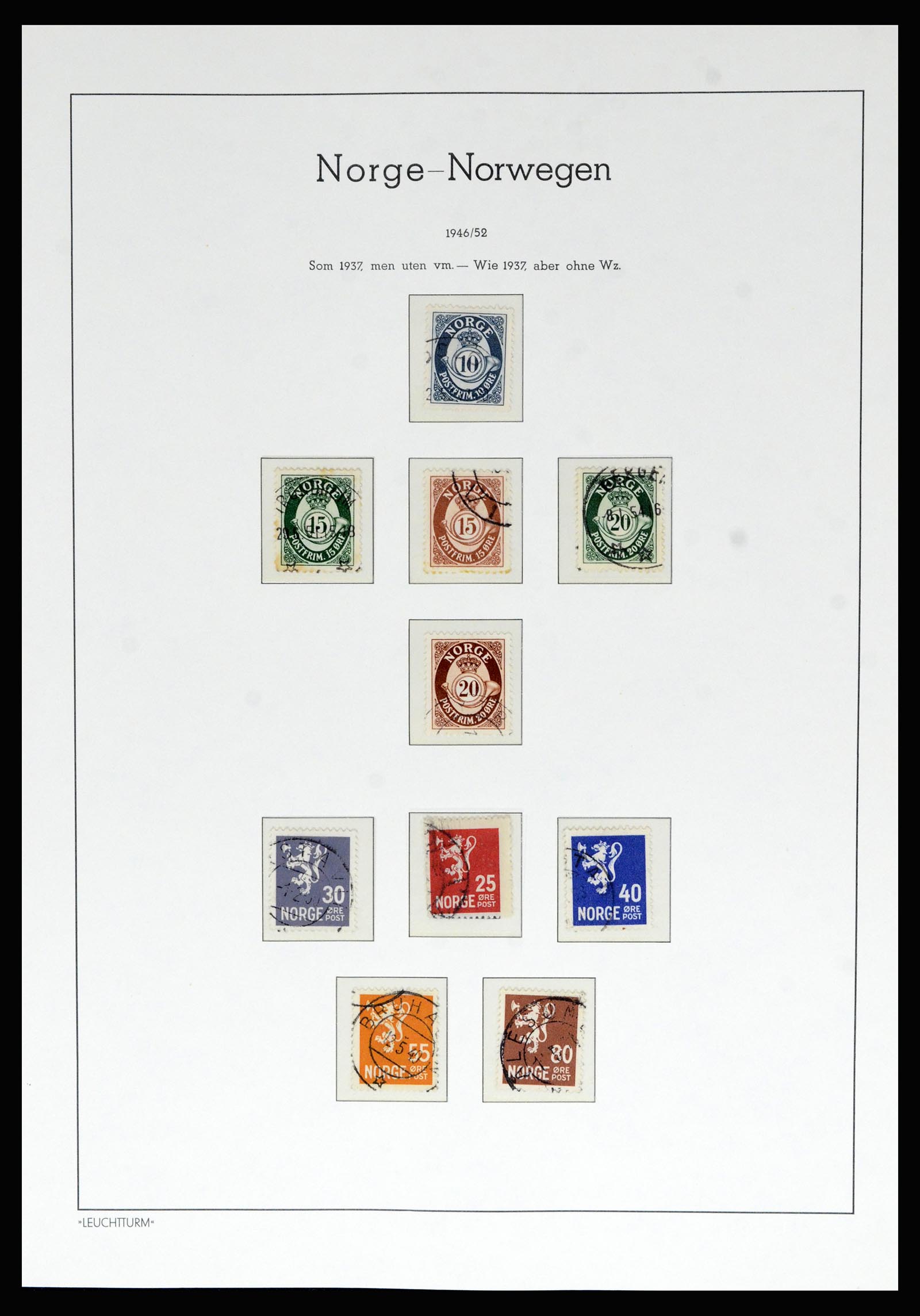 36540 033 - Postzegelverzameling 36540 Noorwegen 1855-2019!