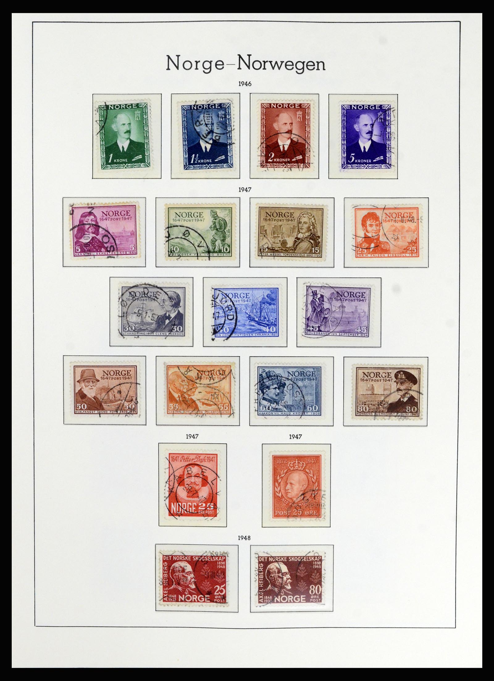36540 036 - Postzegelverzameling 36540 Noorwegen 1855-2019!