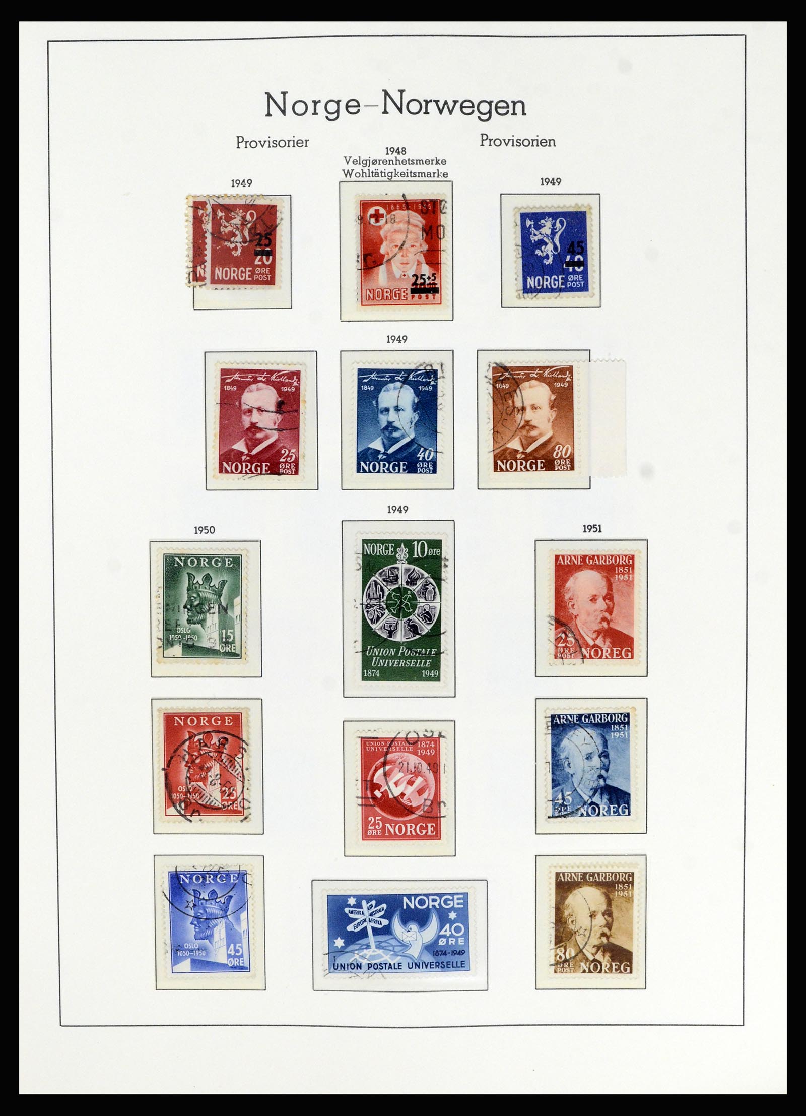 36540 037 - Postzegelverzameling 36540 Noorwegen 1855-2019!