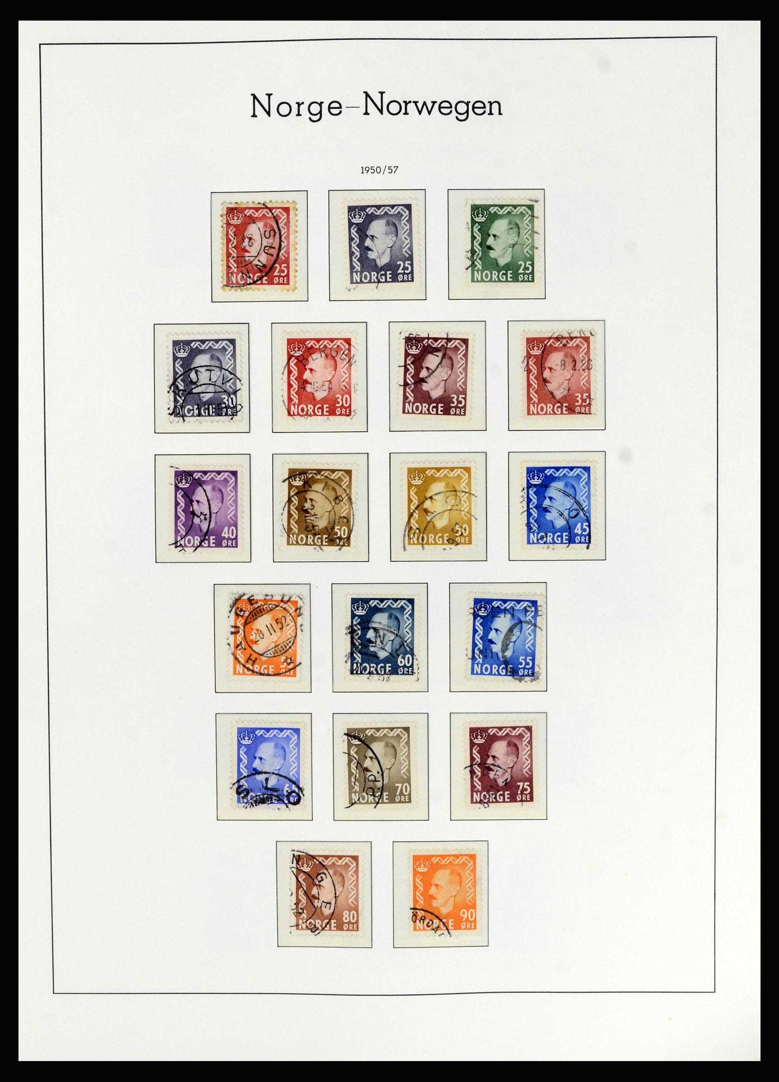 36540 038 - Postzegelverzameling 36540 Noorwegen 1855-2019!