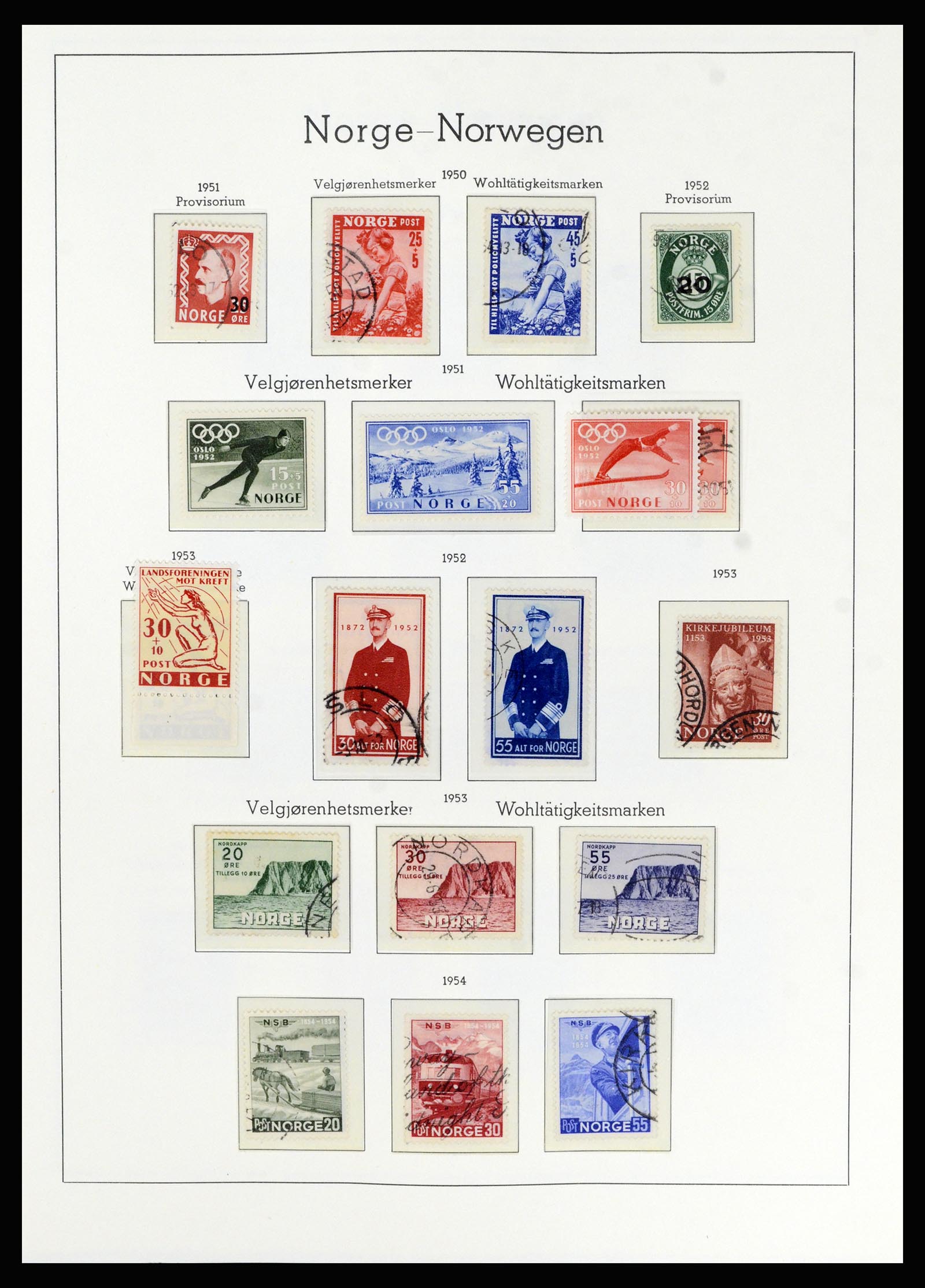36540 039 - Postzegelverzameling 36540 Noorwegen 1855-2019!