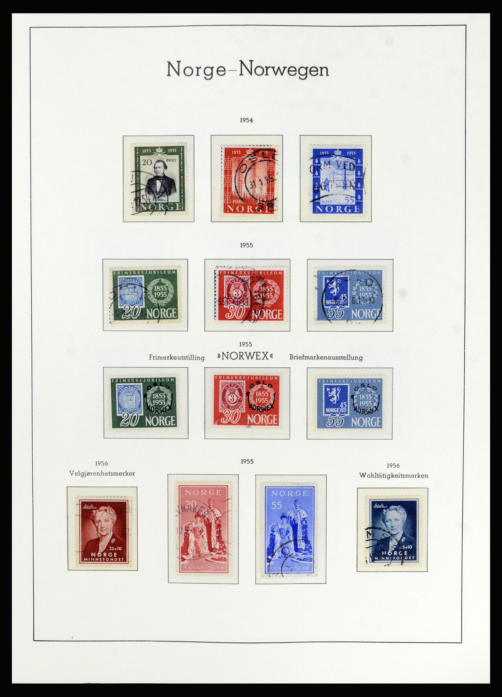 36540 040 - Postzegelverzameling 36540 Noorwegen 1855-2019!