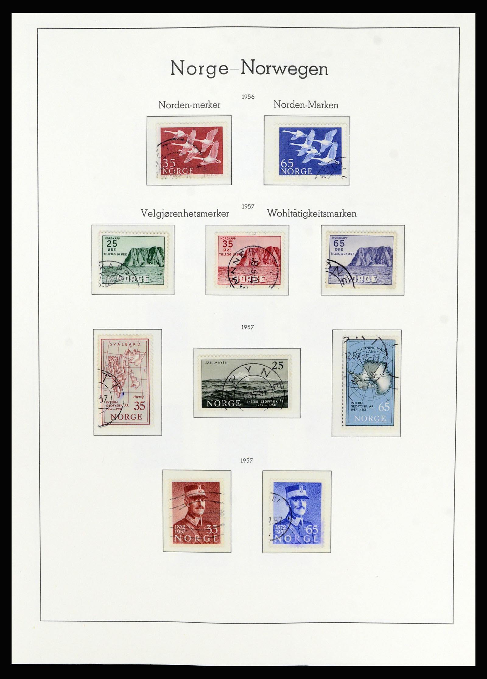 36540 041 - Postzegelverzameling 36540 Noorwegen 1855-2019!