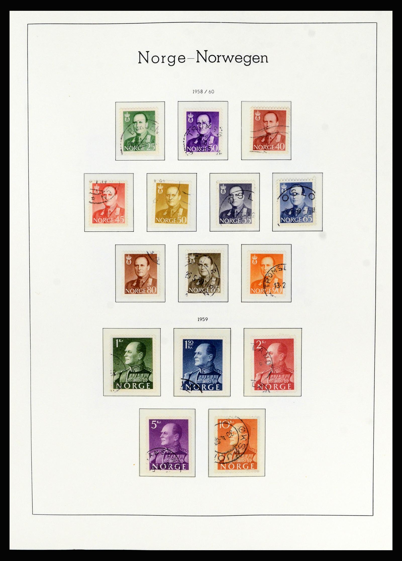 36540 042 - Postzegelverzameling 36540 Noorwegen 1855-2019!