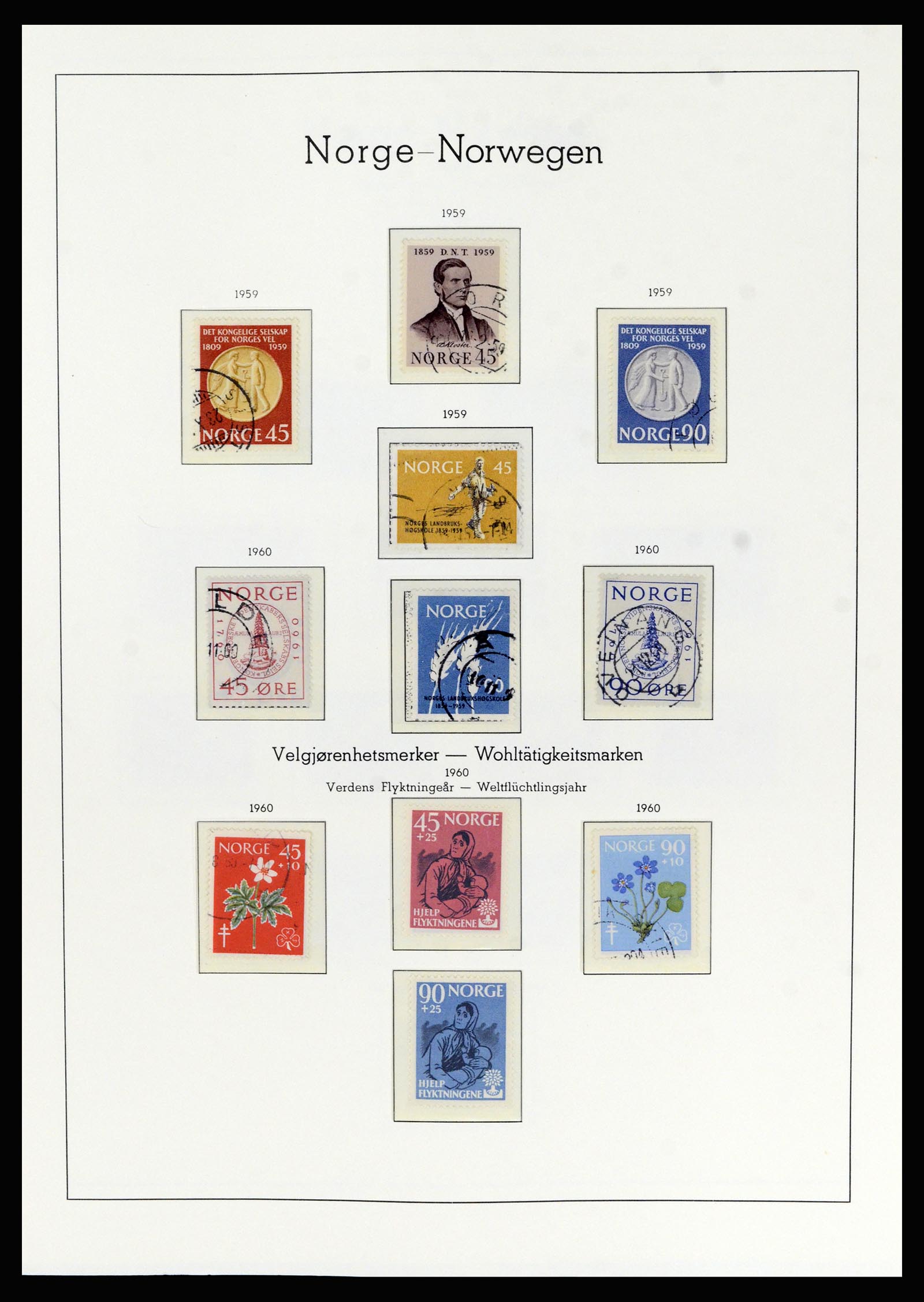 36540 043 - Postzegelverzameling 36540 Noorwegen 1855-2019!