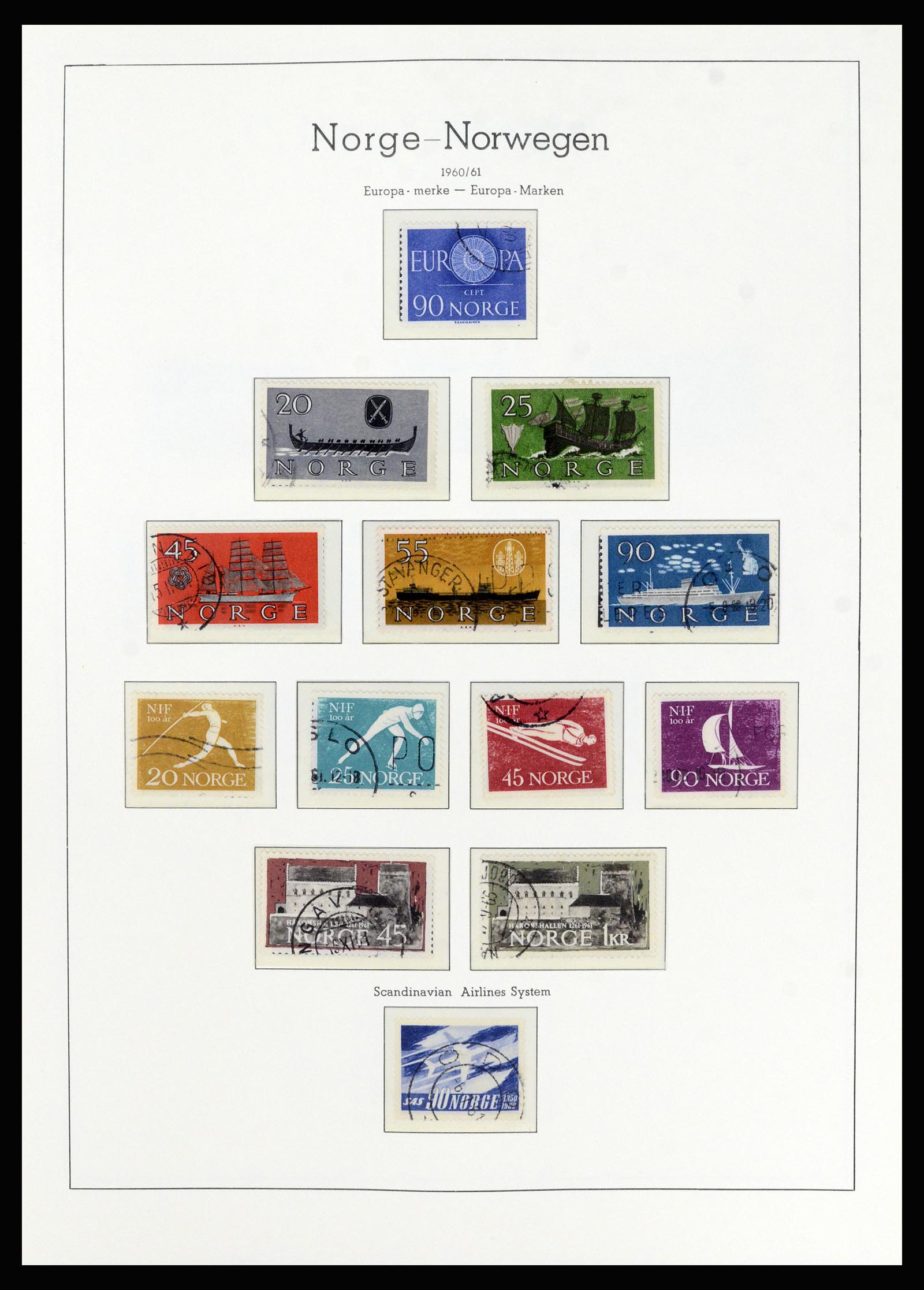 36540 044 - Postzegelverzameling 36540 Noorwegen 1855-2019!