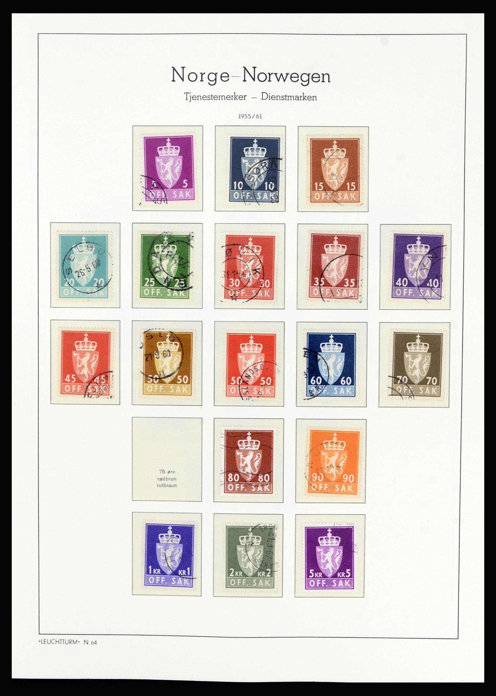 36540 046 - Postzegelverzameling 36540 Noorwegen 1855-2019!