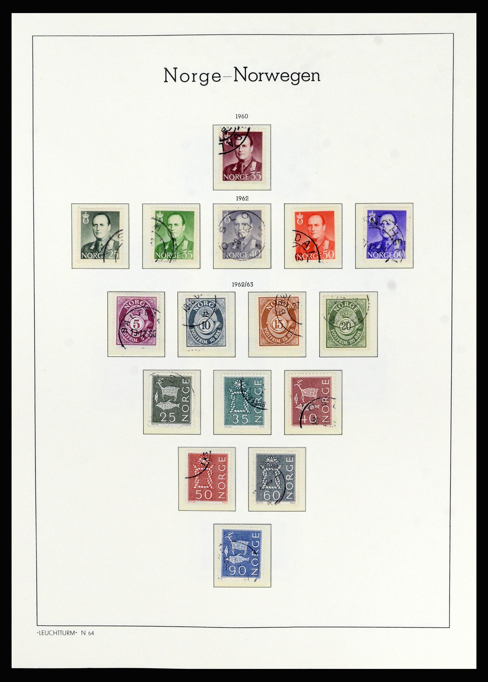 36540 047 - Postzegelverzameling 36540 Noorwegen 1855-2019!