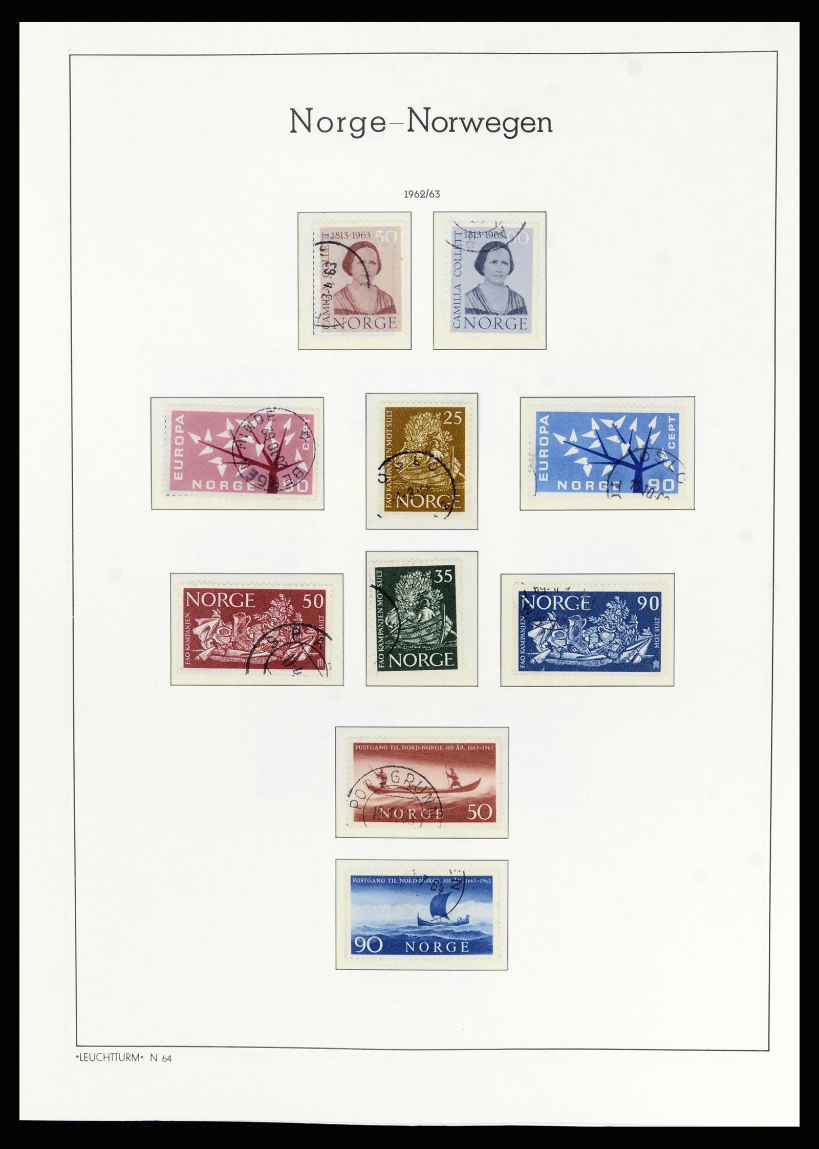 36540 048 - Postzegelverzameling 36540 Noorwegen 1855-2019!