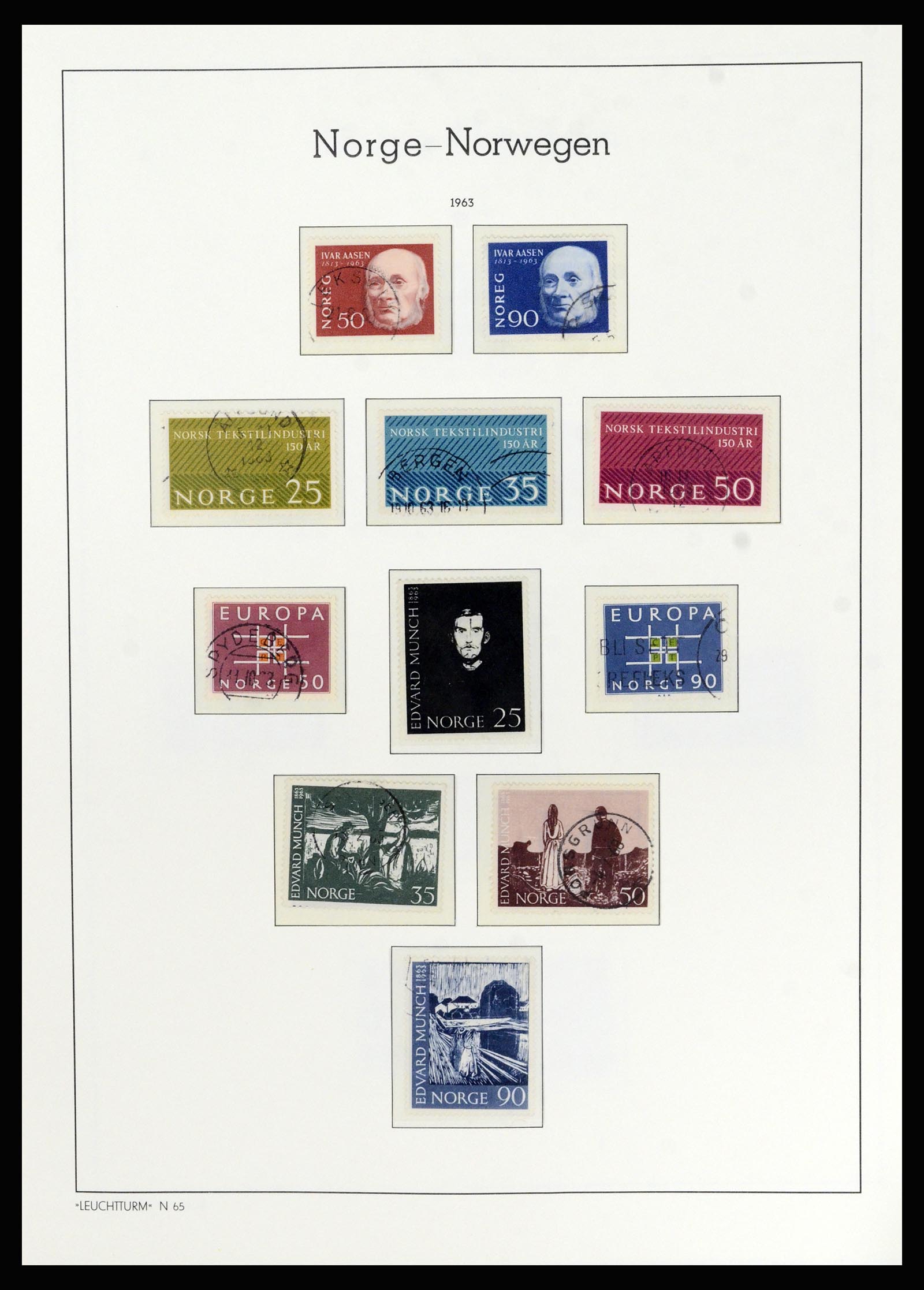 36540 049 - Postzegelverzameling 36540 Noorwegen 1855-2019!