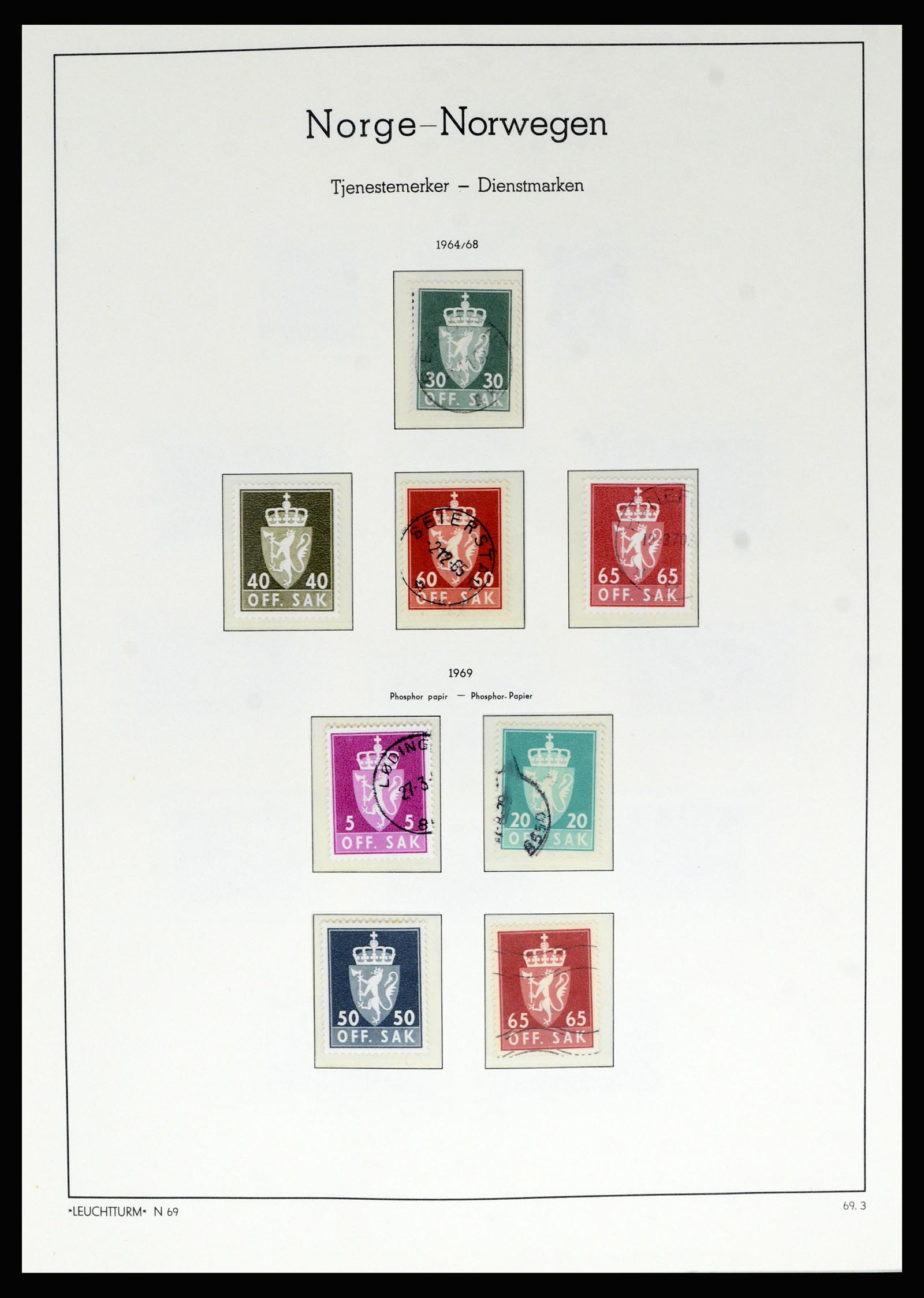 36540 052 - Postzegelverzameling 36540 Noorwegen 1855-2019!