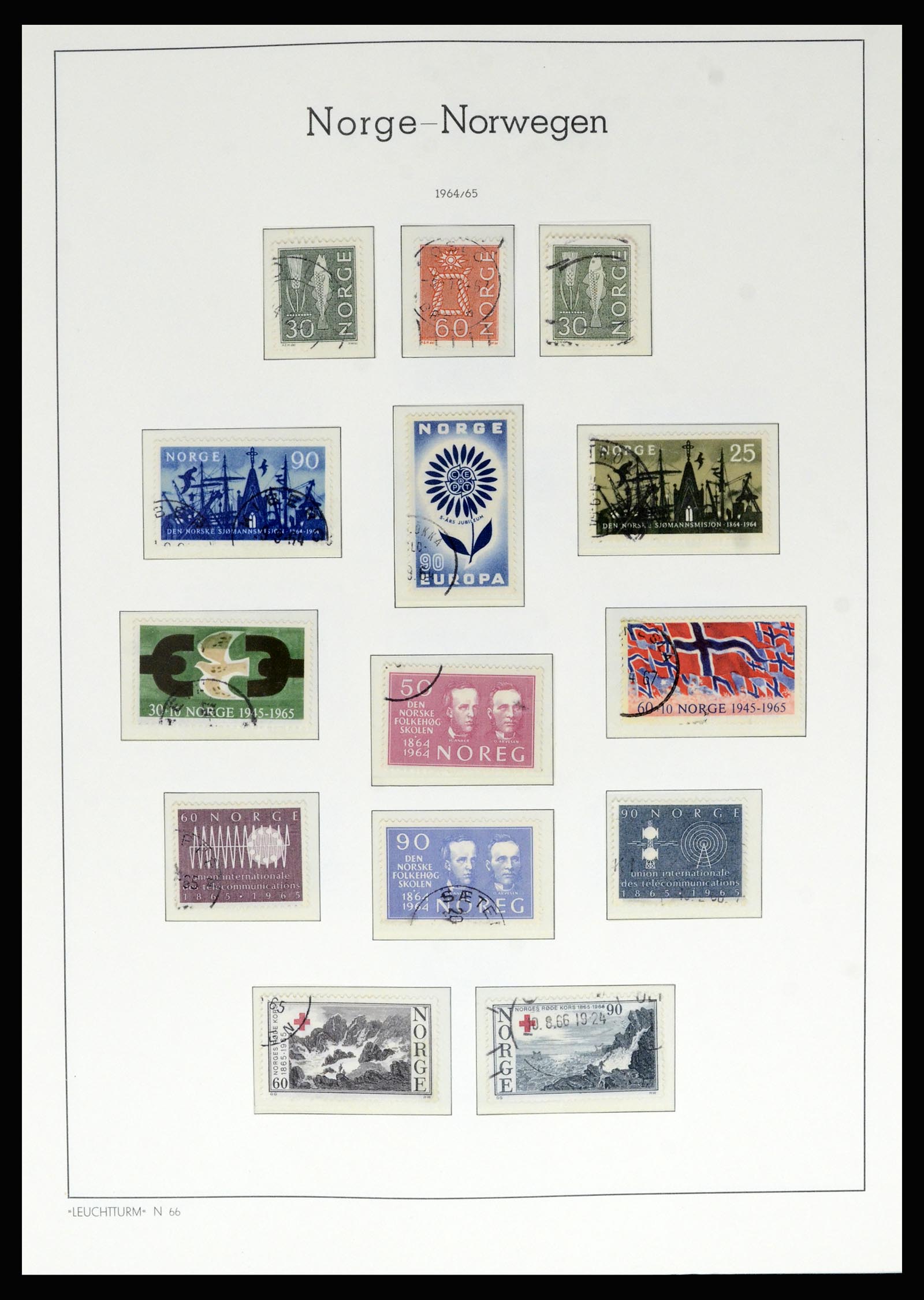 36540 053 - Postzegelverzameling 36540 Noorwegen 1855-2019!