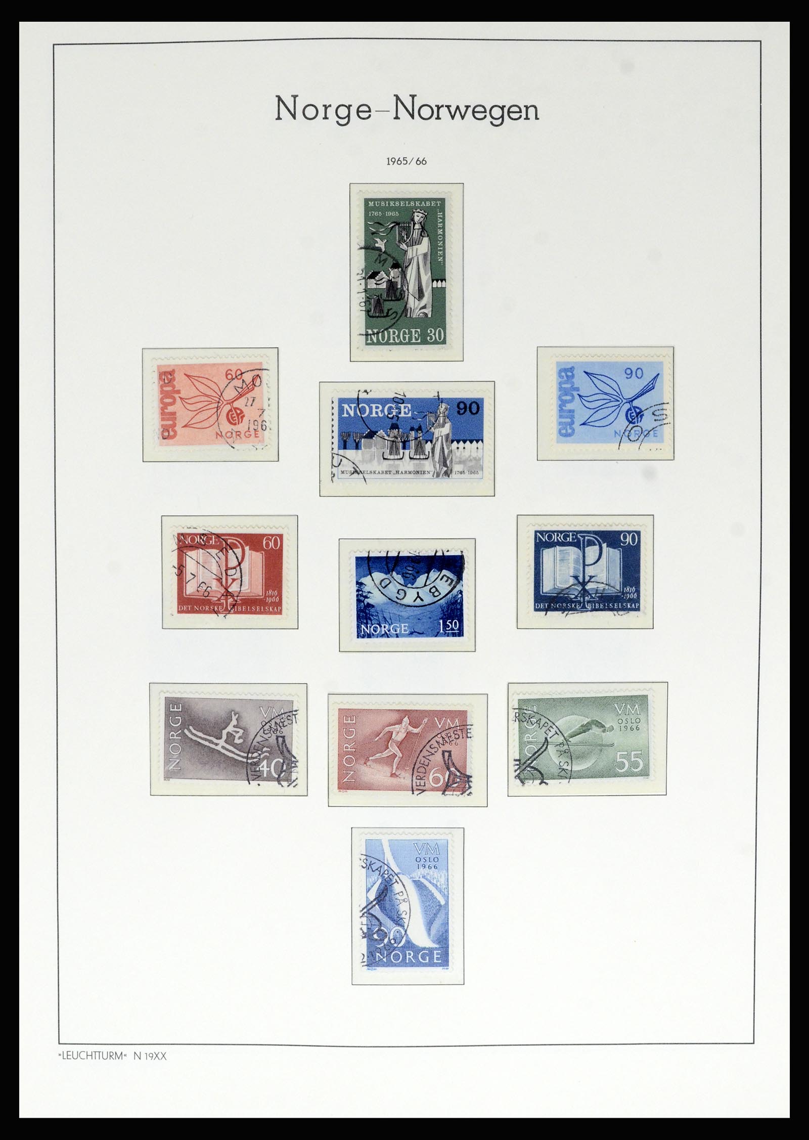 36540 054 - Postzegelverzameling 36540 Noorwegen 1855-2019!