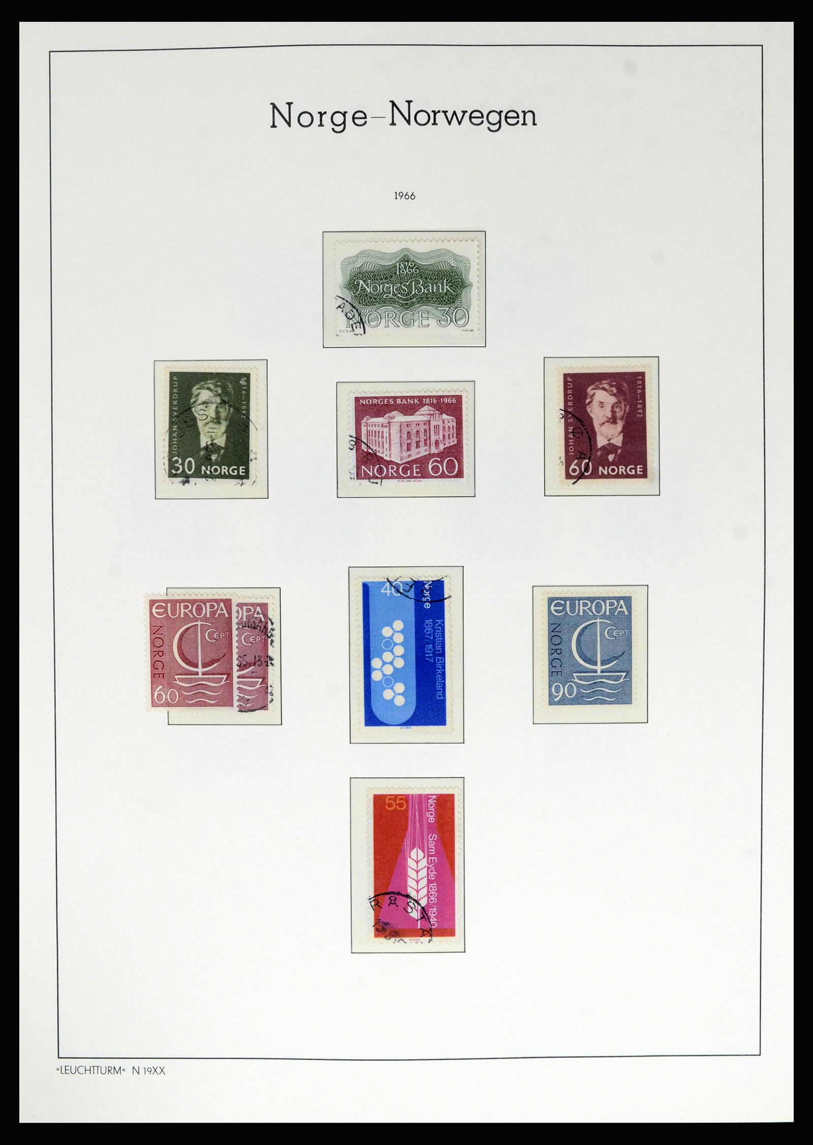 36540 055 - Postzegelverzameling 36540 Noorwegen 1855-2019!