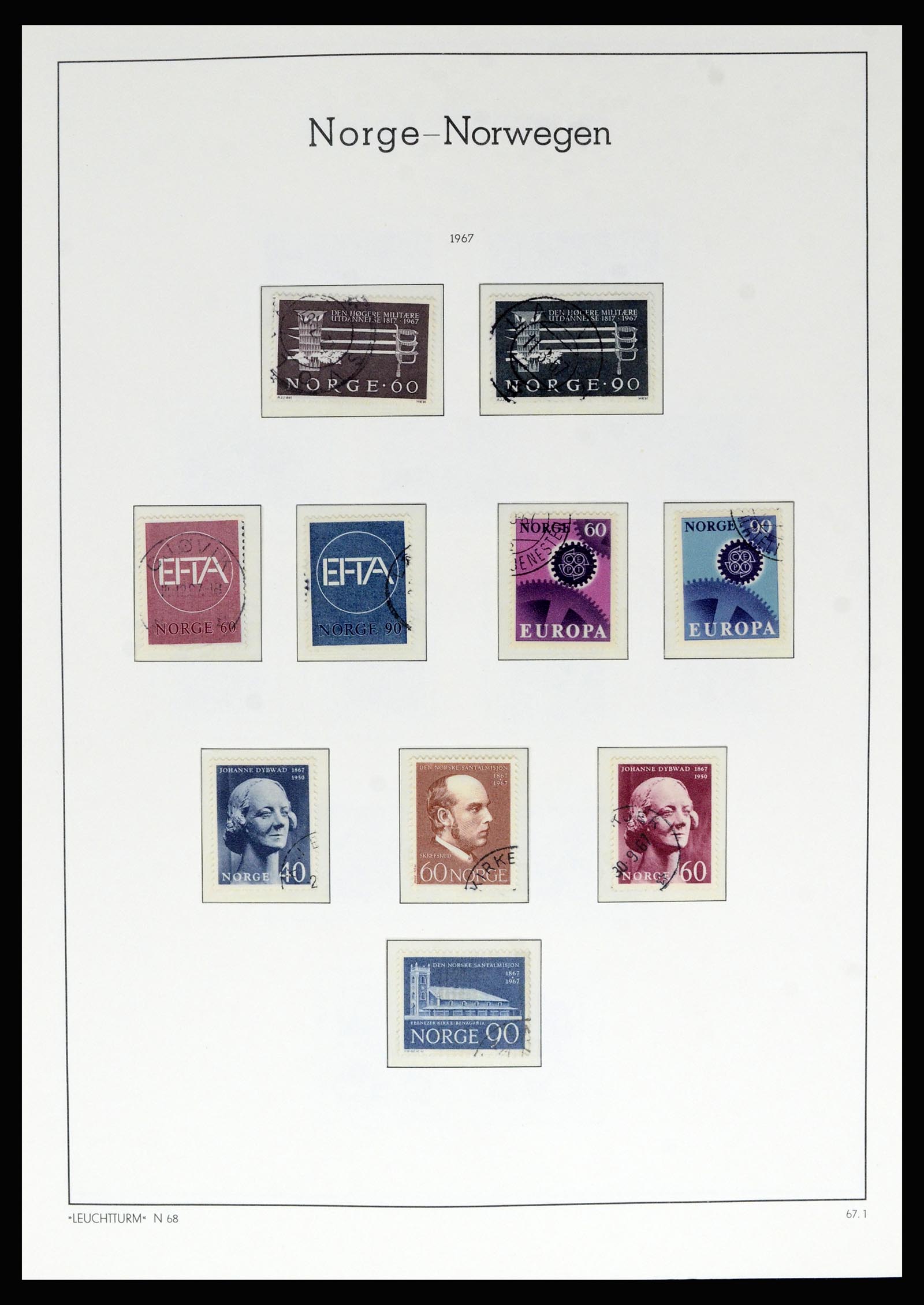 36540 056 - Postzegelverzameling 36540 Noorwegen 1855-2019!