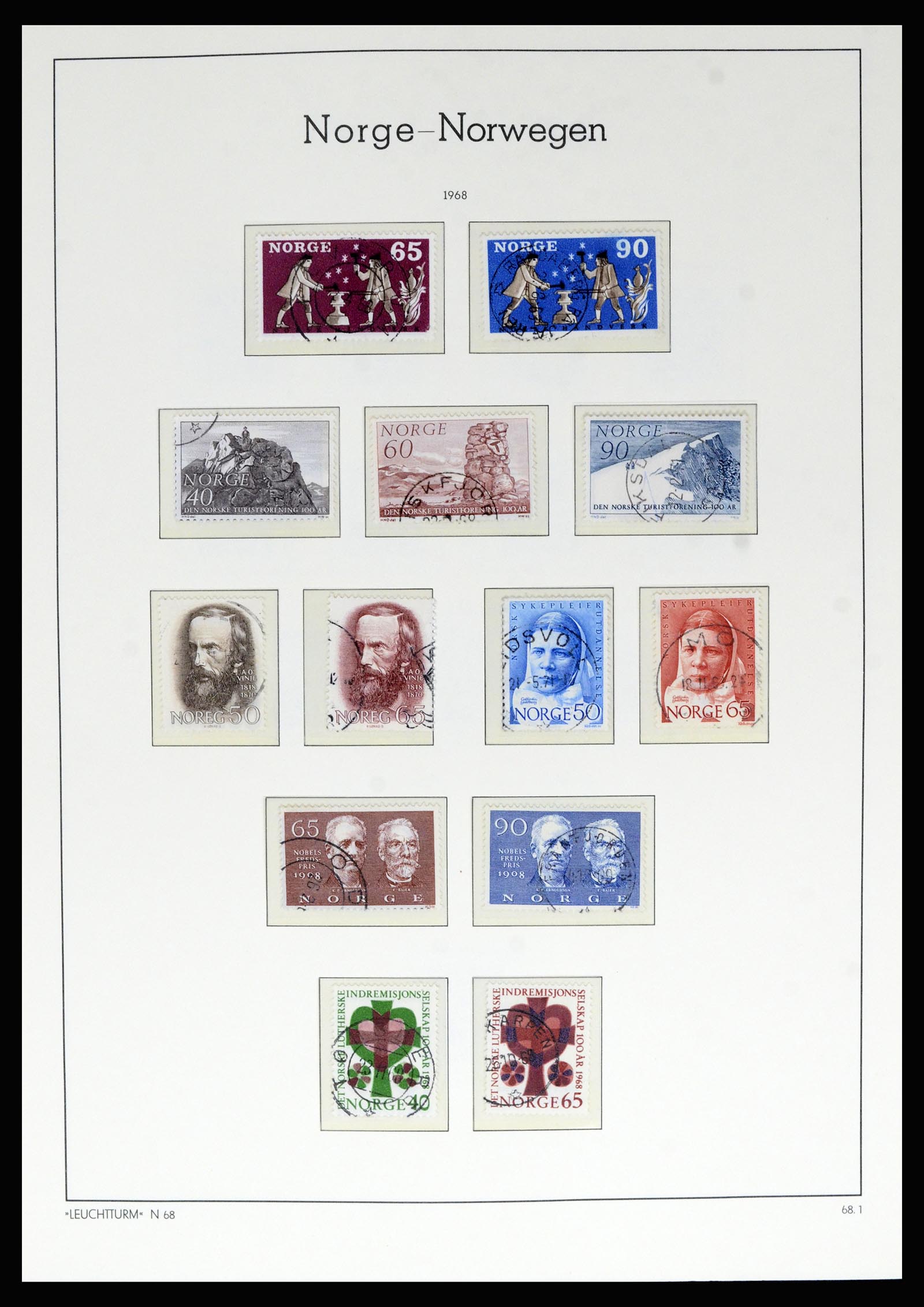 36540 057 - Postzegelverzameling 36540 Noorwegen 1855-2019!
