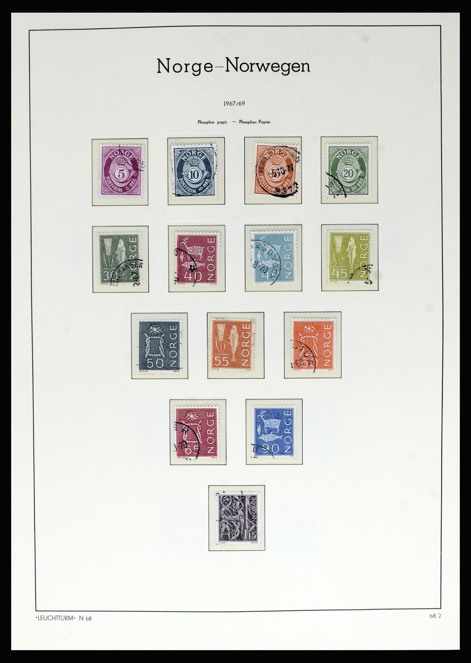36540 058 - Postzegelverzameling 36540 Noorwegen 1855-2019!