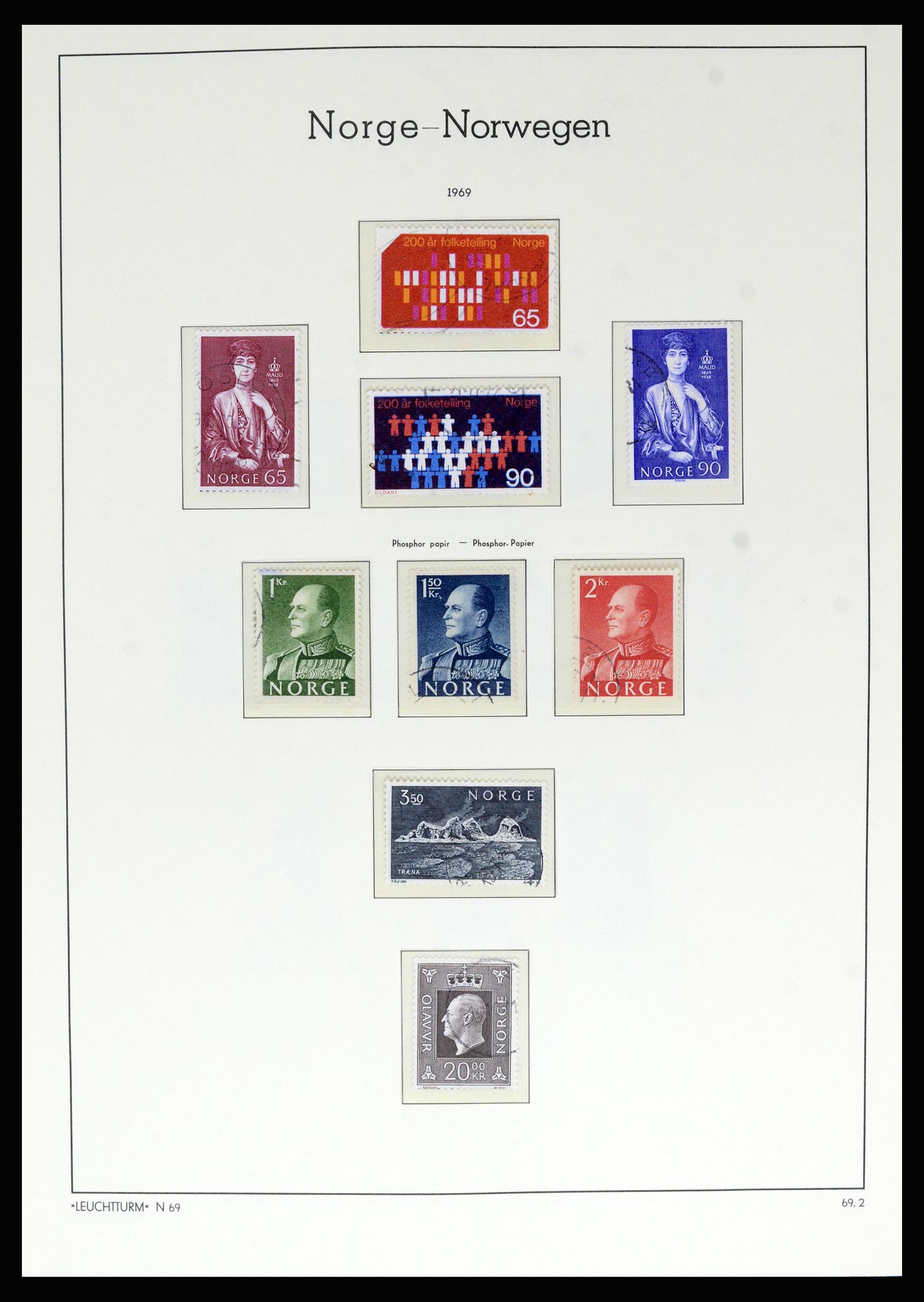 36540 060 - Postzegelverzameling 36540 Noorwegen 1855-2019!