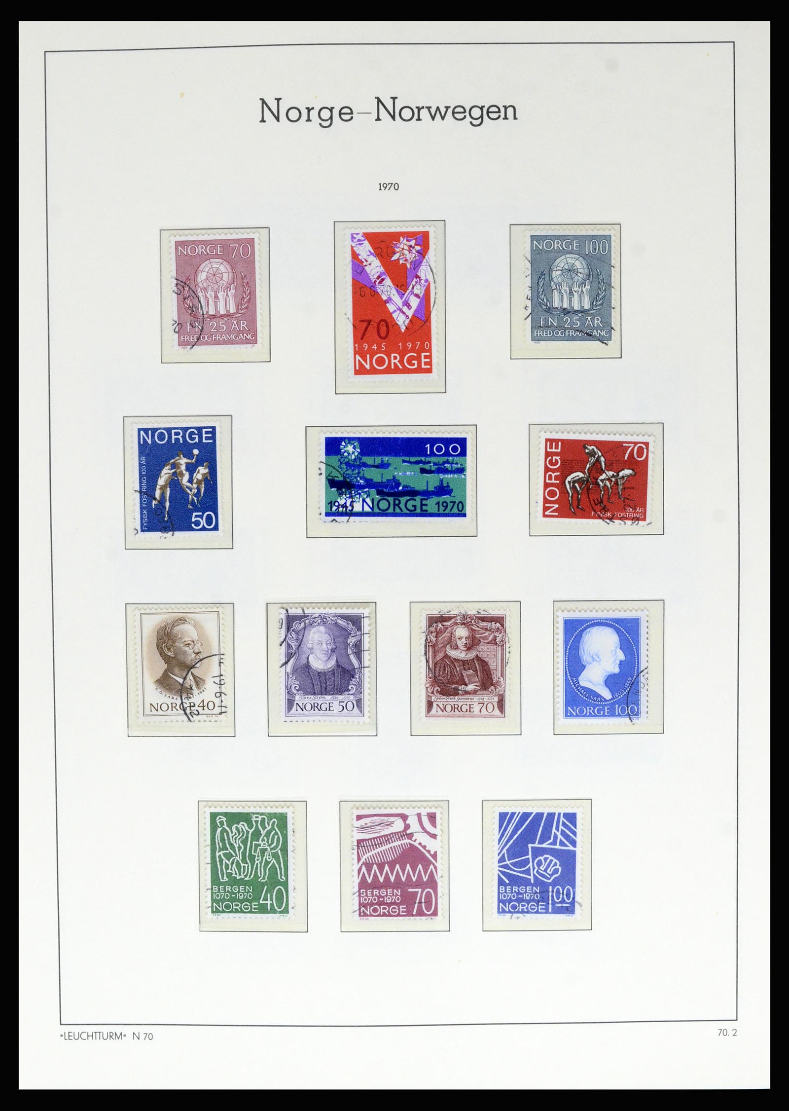 36540 062 - Postzegelverzameling 36540 Noorwegen 1855-2019!