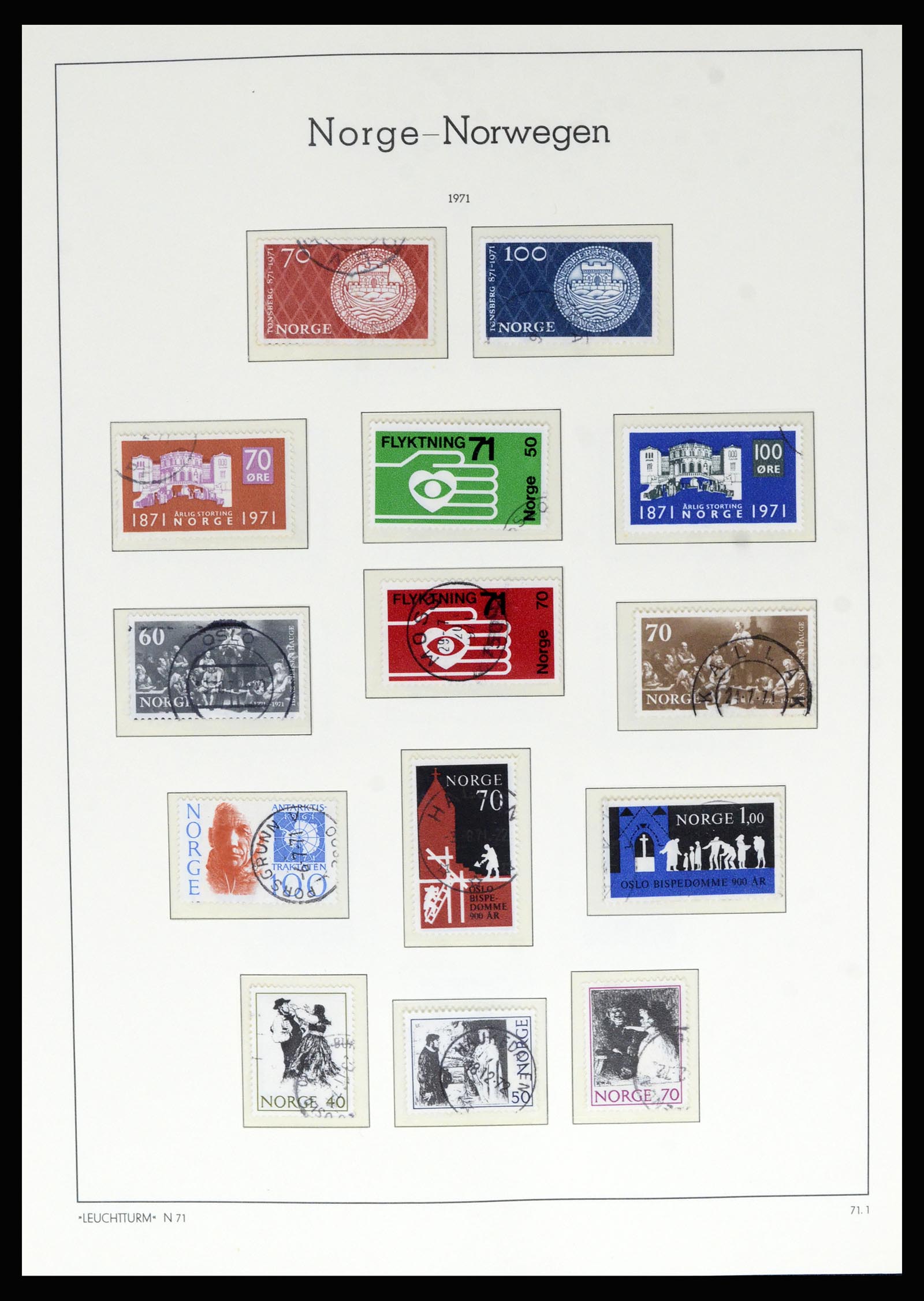 36540 063 - Postzegelverzameling 36540 Noorwegen 1855-2019!