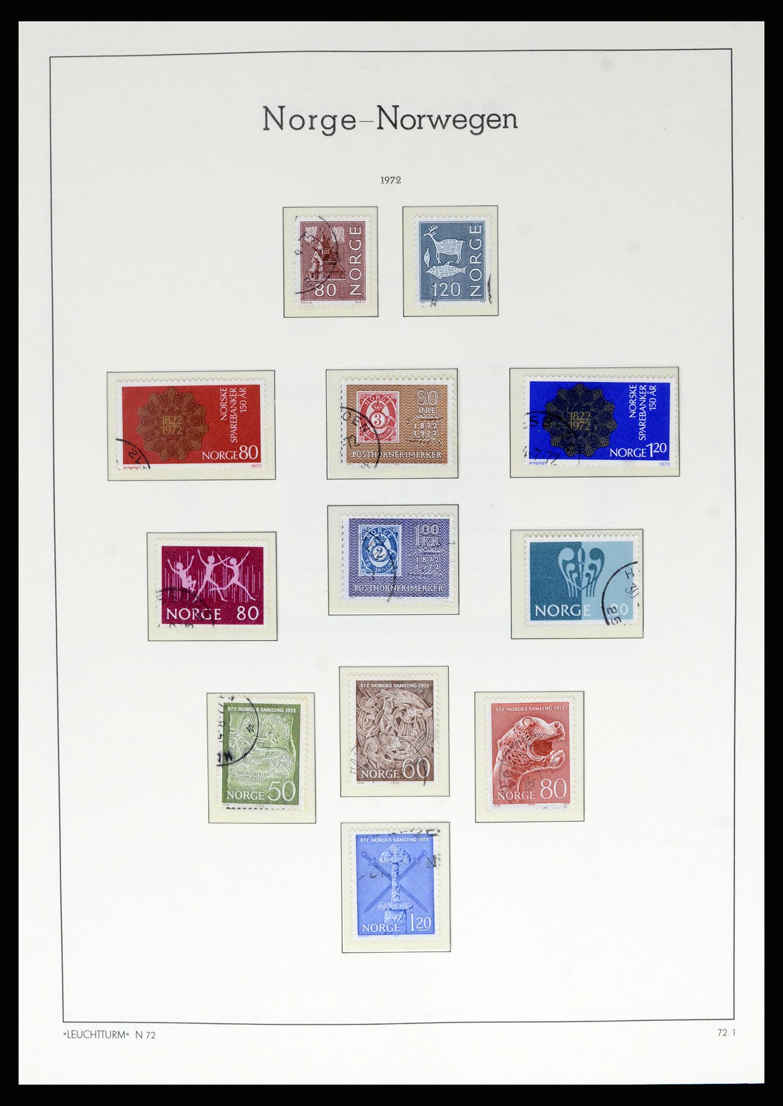 36540 064 - Postzegelverzameling 36540 Noorwegen 1855-2019!